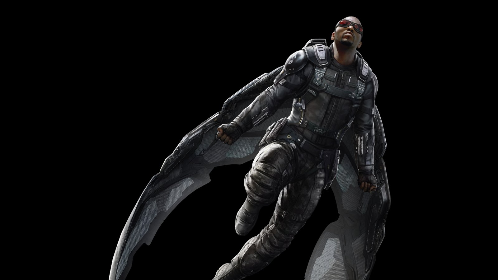 Sam Wilson Marvel Comics Falcon Superheroes studio shot 2k 4k 5k