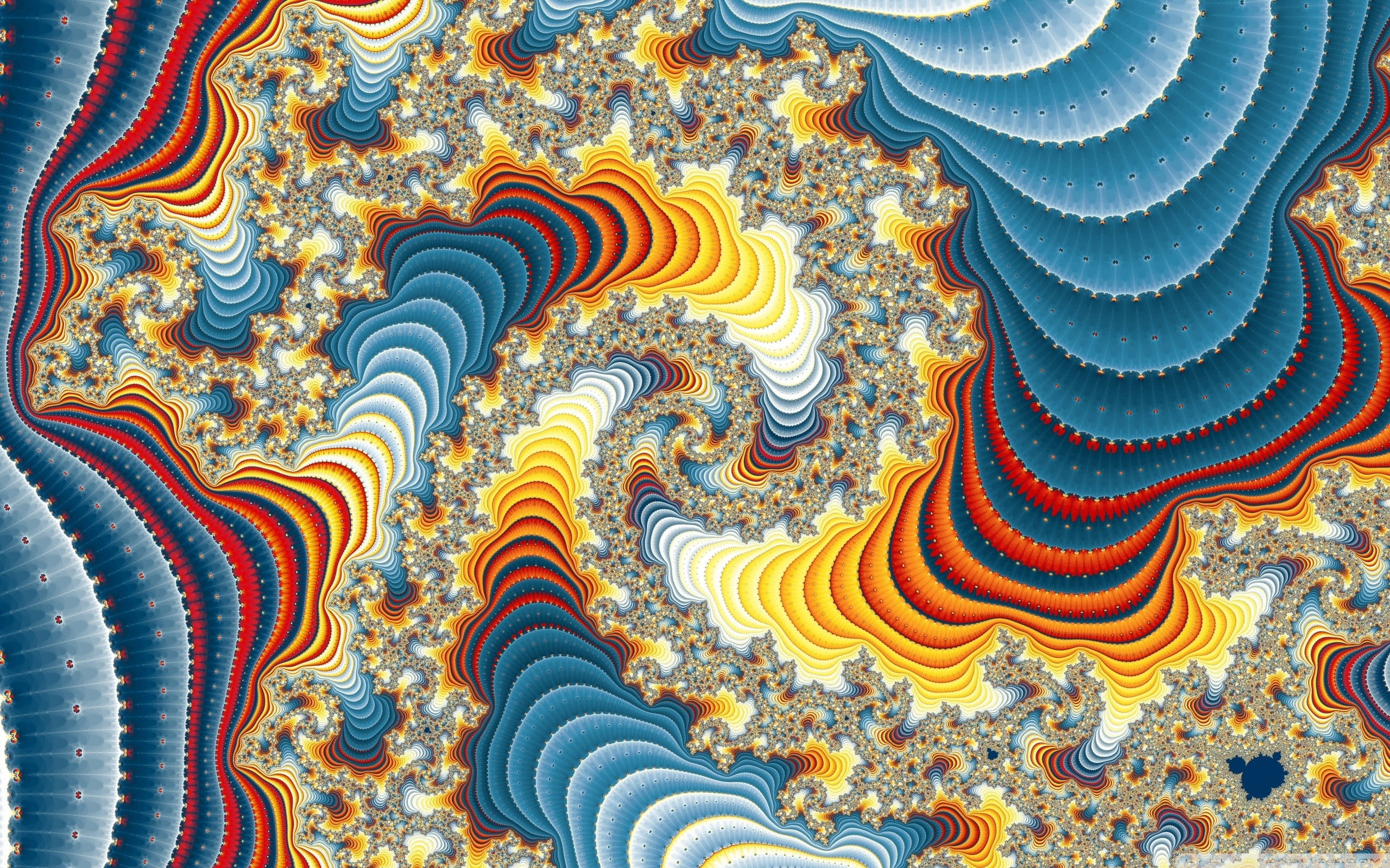 abstract painting fractal digital art psychedelic pattern 2k