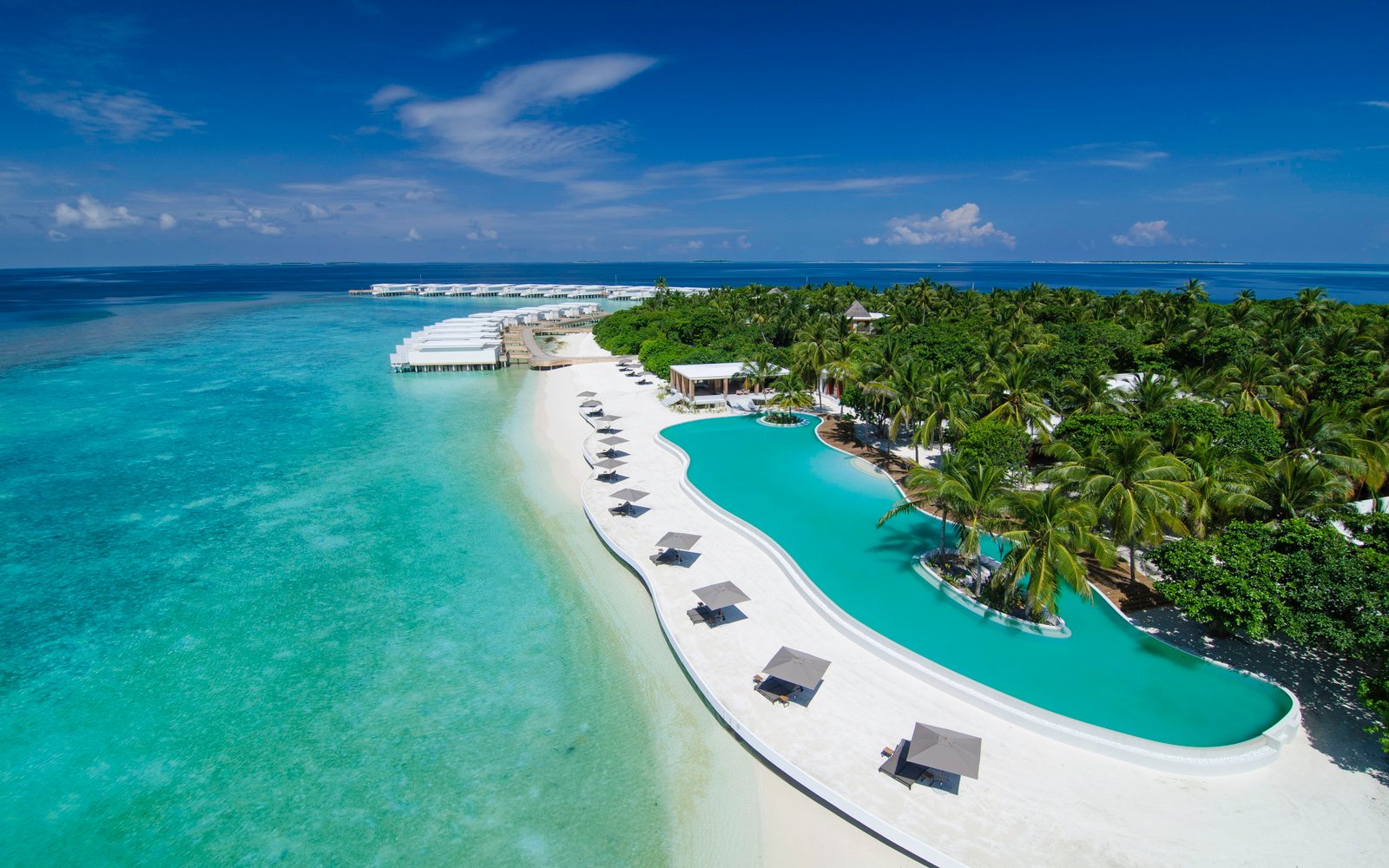 Amilla Fushi Favorite Island Resort In Maldives Indian Ocean View From The Air Desktop Wallpaper Hd 2k 4k