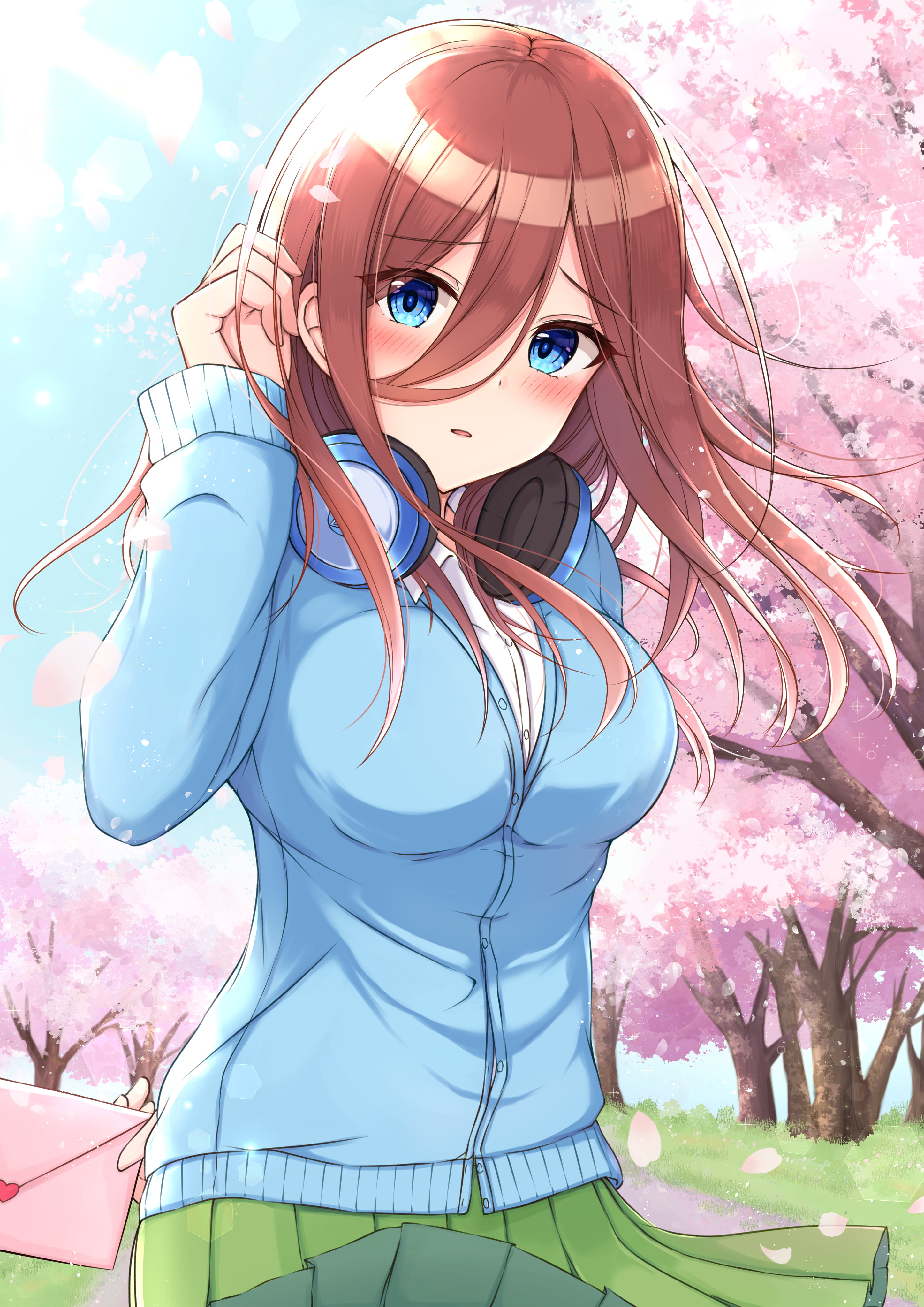 anime girls 5 toubun no Hanayome Nakano Miku 2k