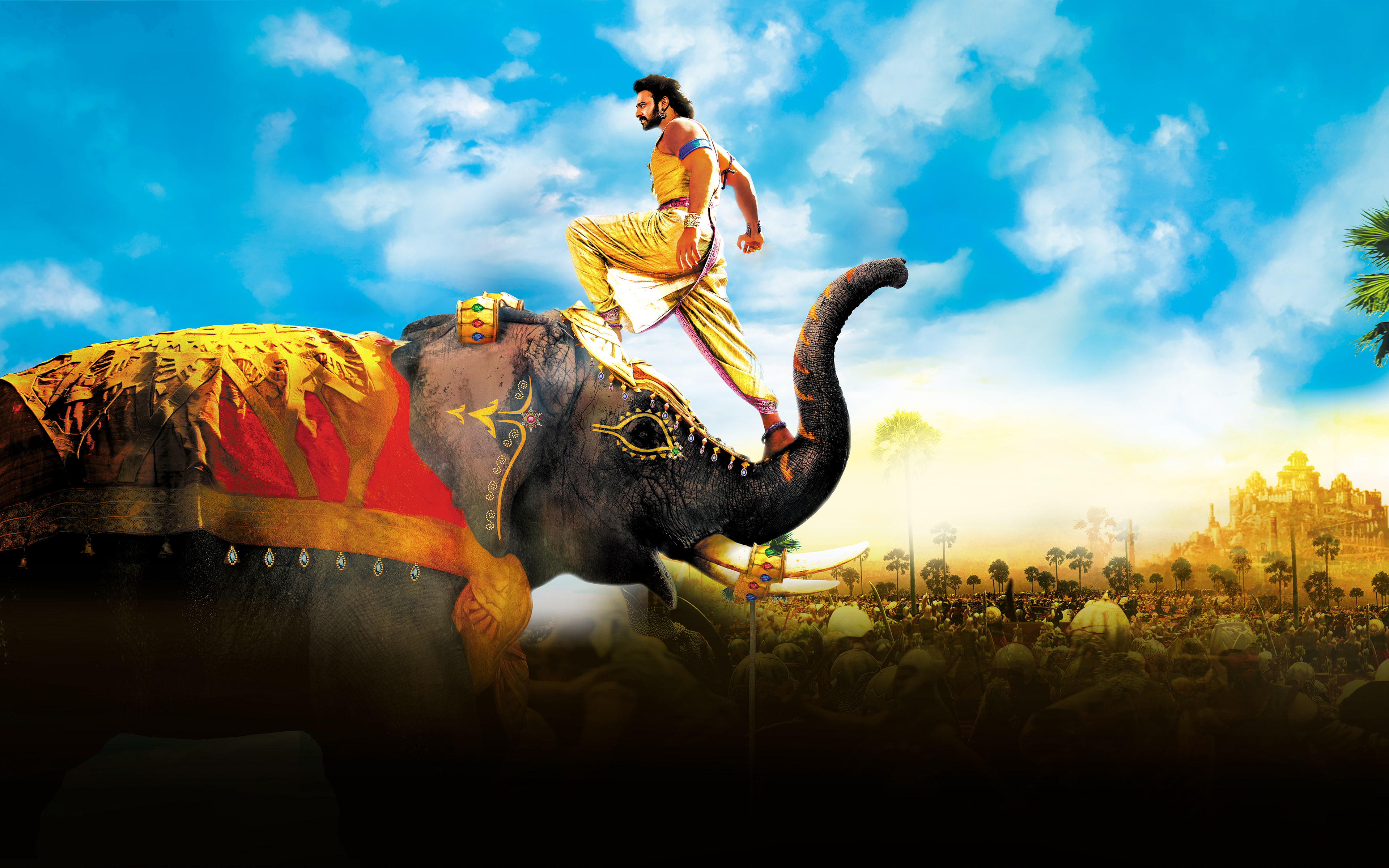 Baahubali 2 The Conclusion Prabhas sky cloud representation 2k 4k
