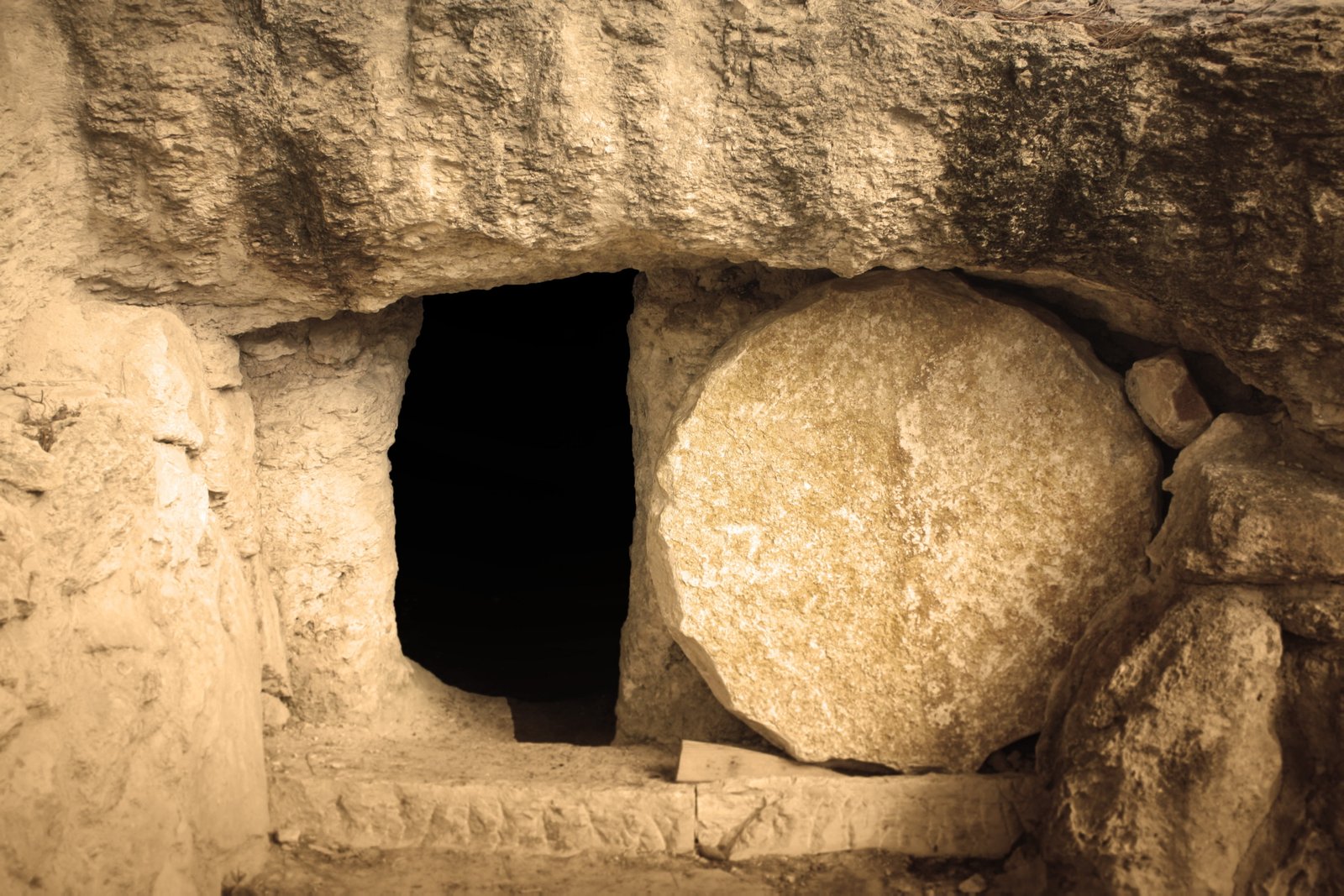 brown stove grave resurrection jesus yeshua tomb wall old 2k 4k