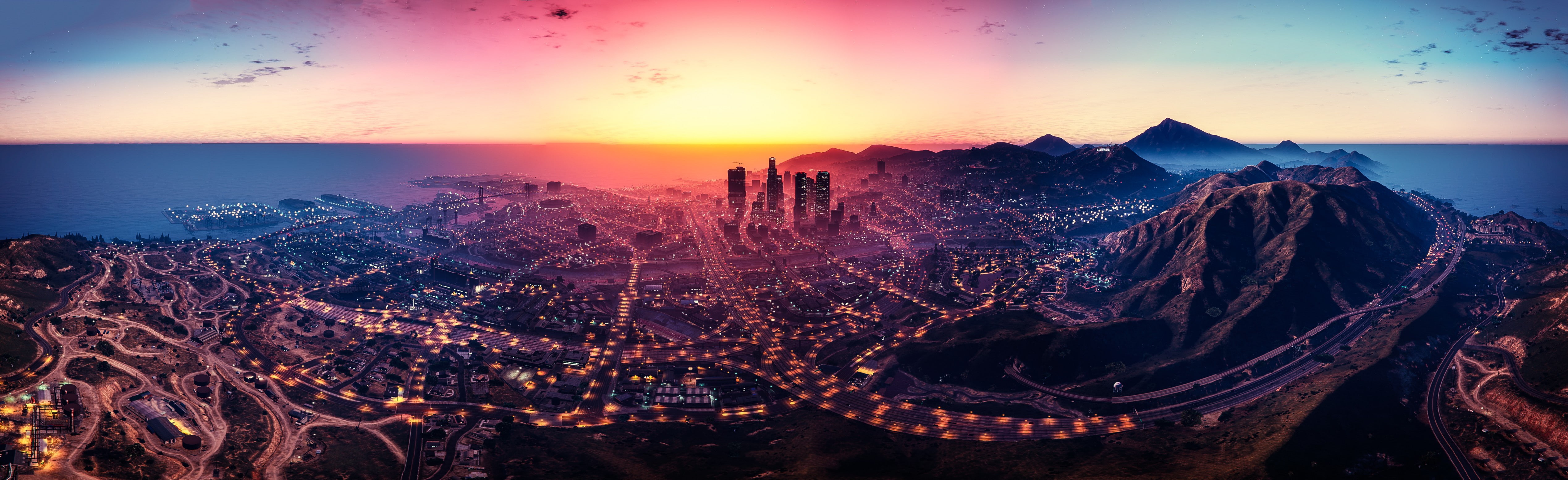 city buildings game landscape Grand Theft Auto V GTA 5 2k 4k 5k