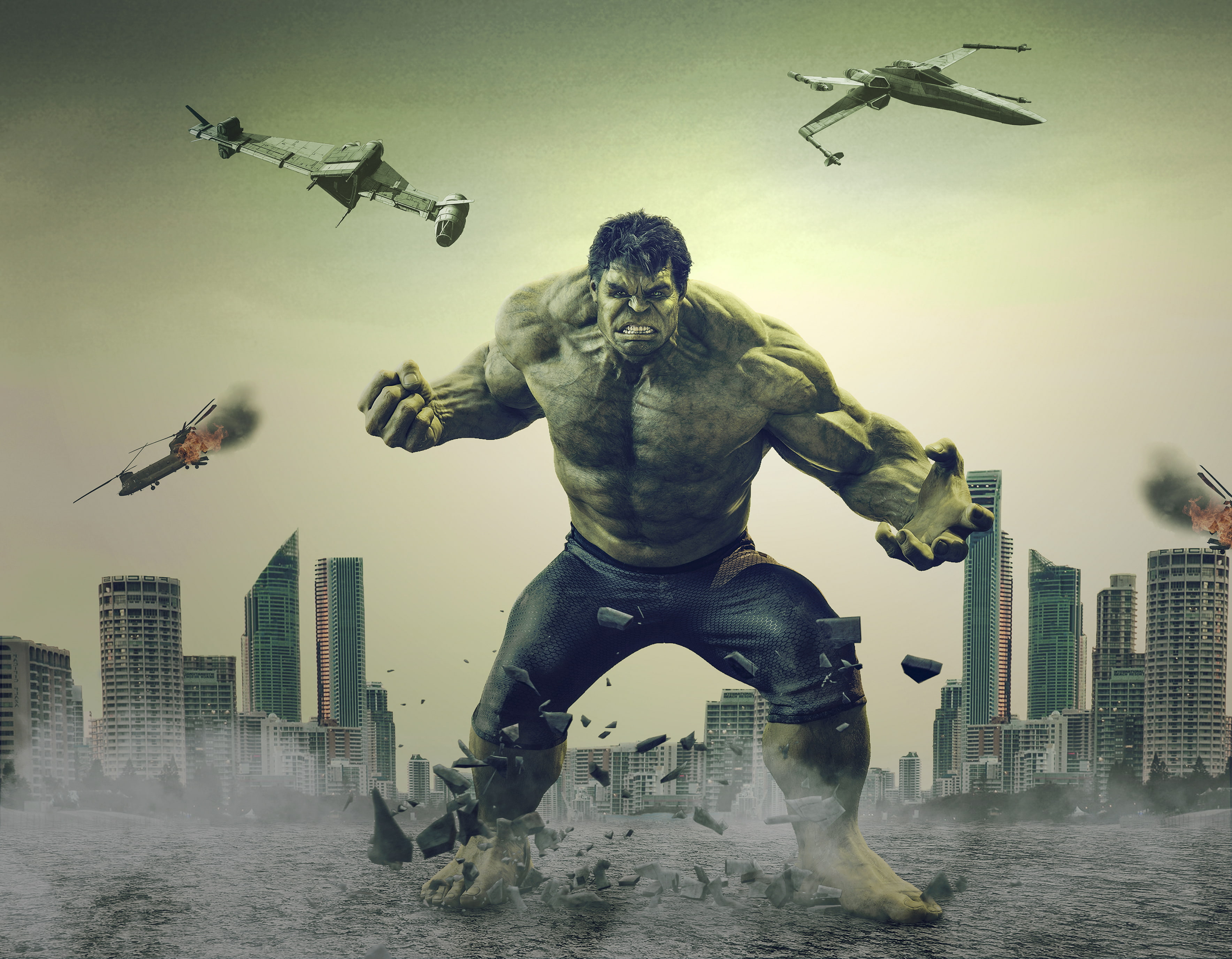 hulk hd artwork deviantart artist superheroes architecture 2k 4k