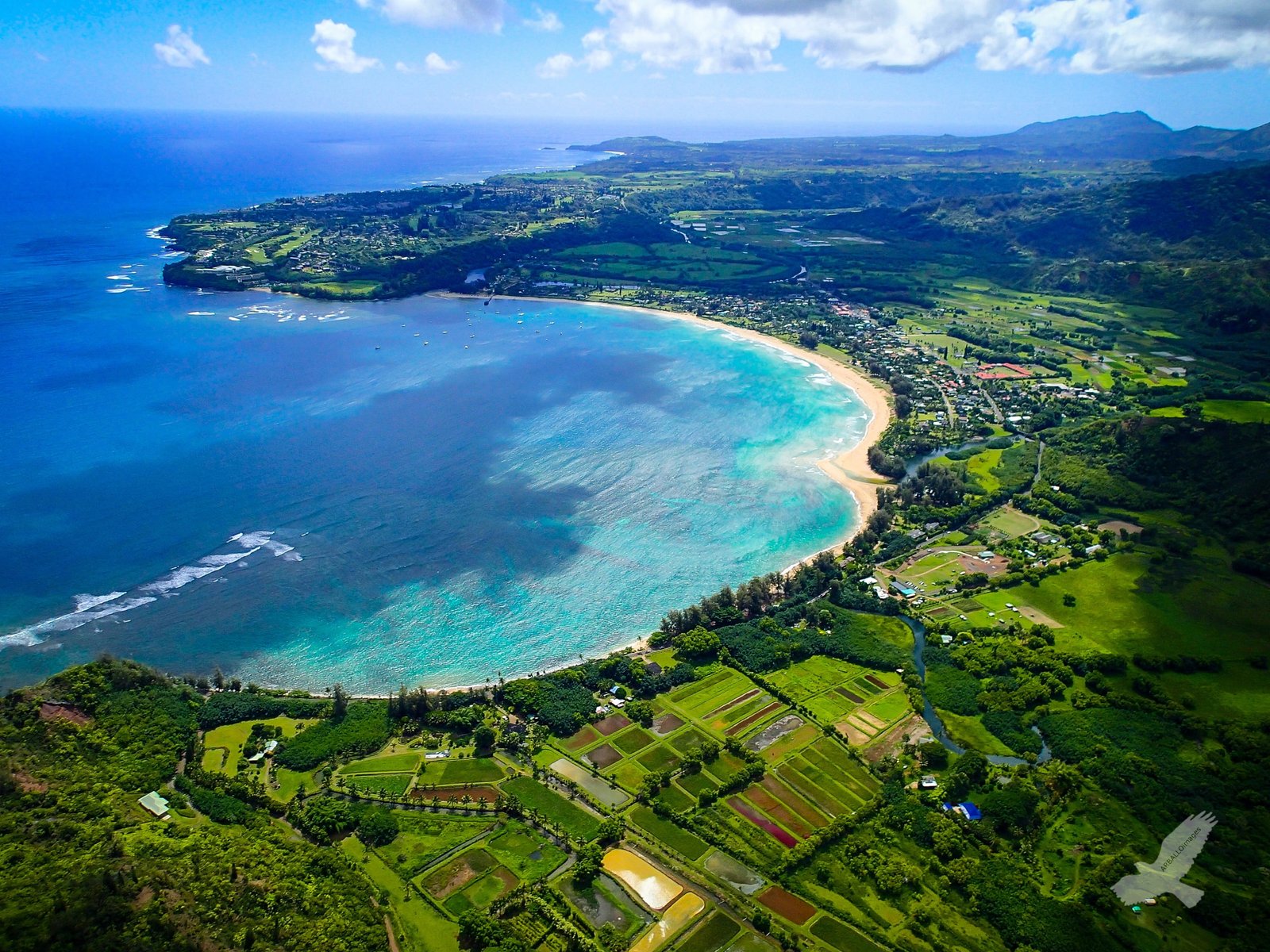 Kauai Island Hawaii Hanalei Bay beach sea coast 2k