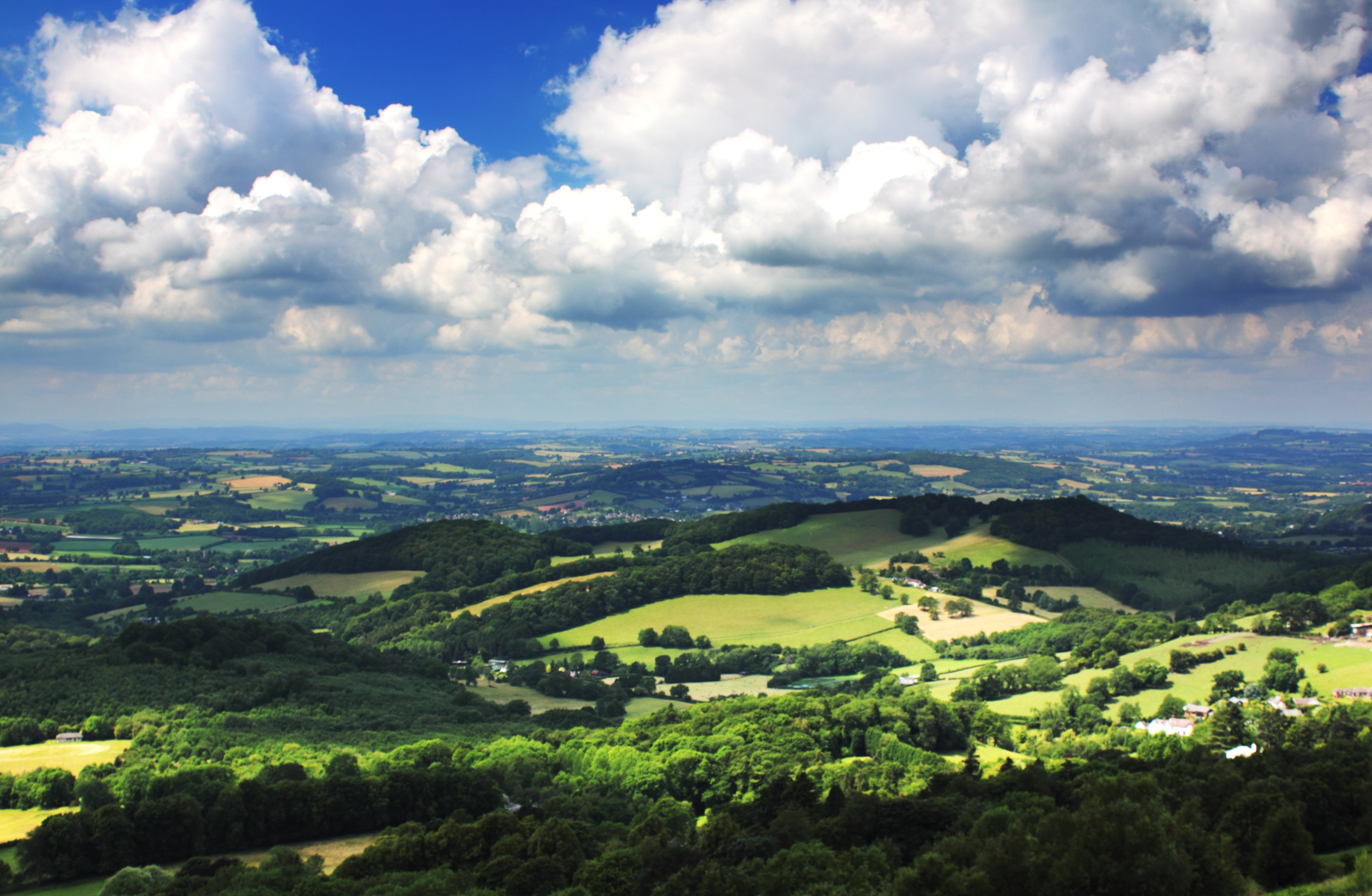 landscape photo of hills covered with trees malvern england 2k 4k 5k