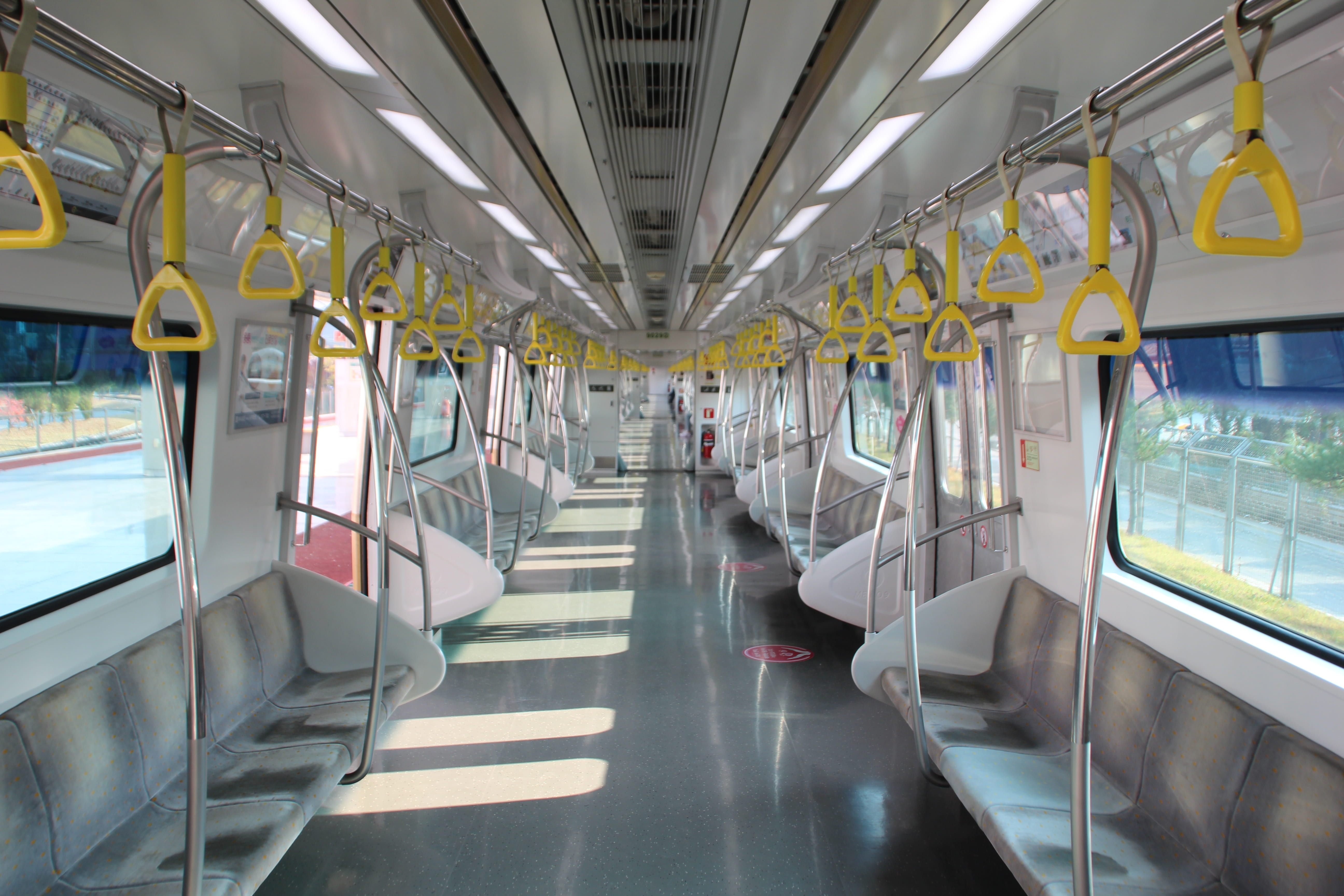 landscape photo of train interior subway republic korea 2k 4k 5k