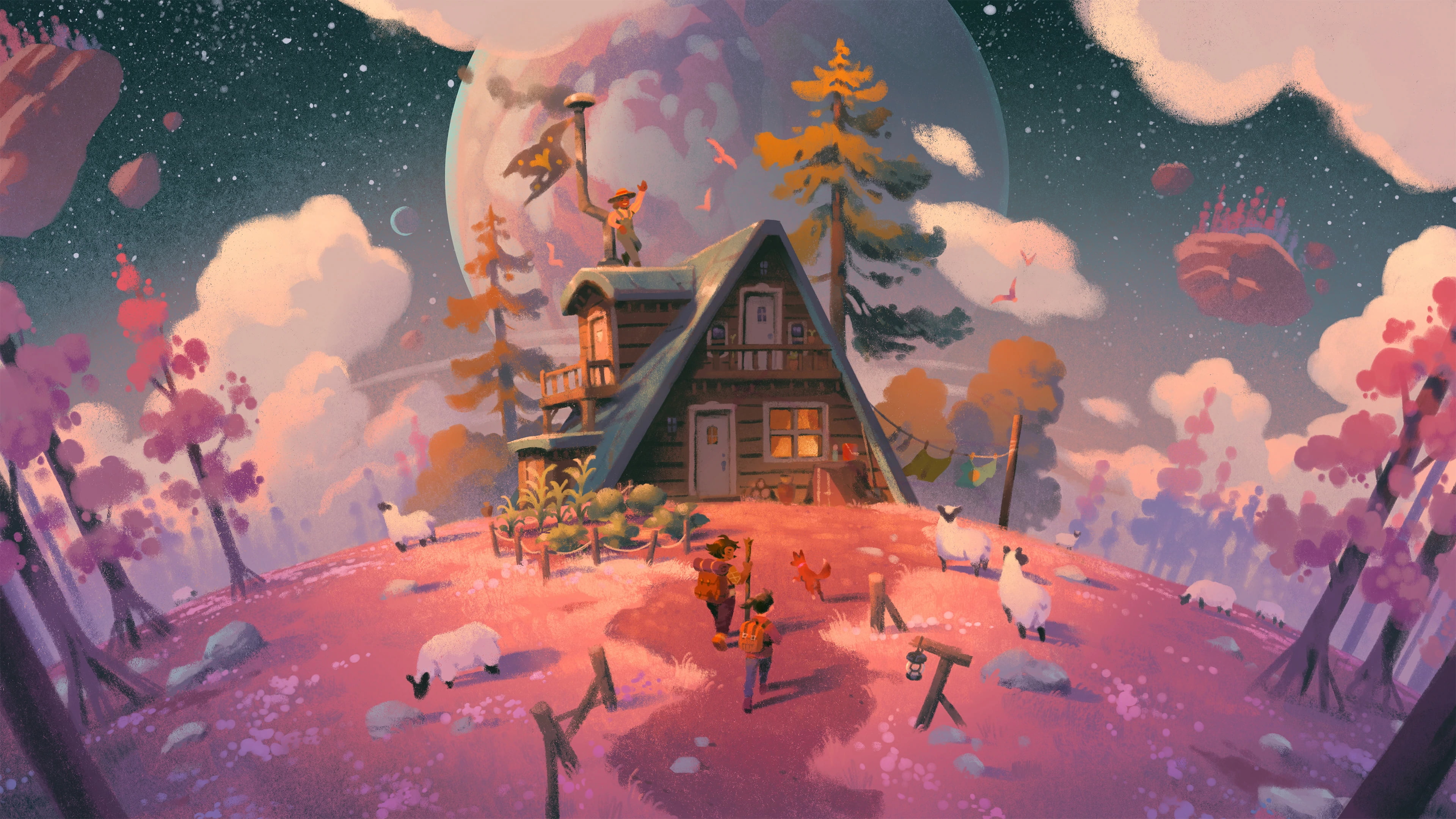 LofiGirl artwork digital art landscape 2k 4k