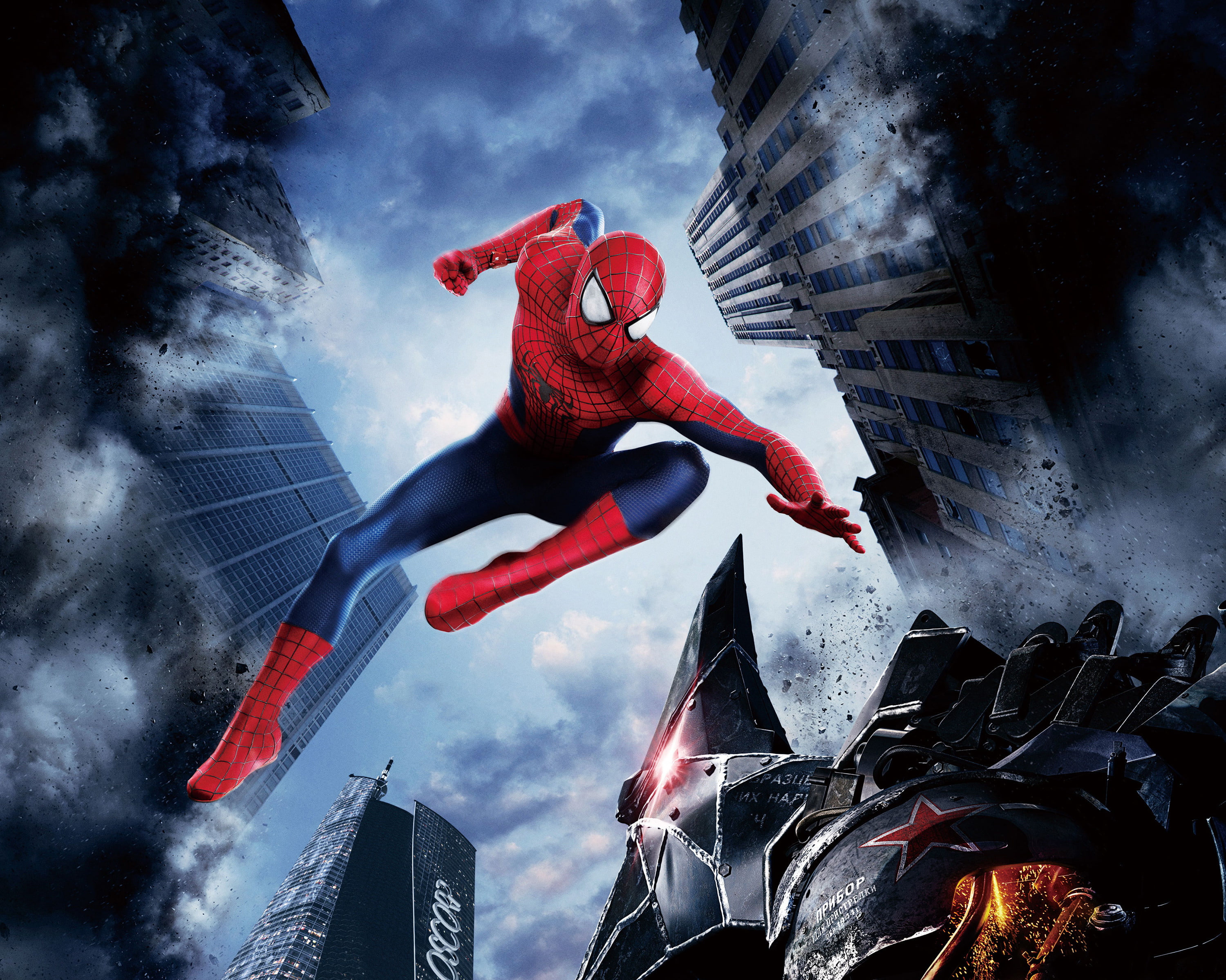 Marvel Spider Man digital wallpaper red Action Fantasy Amazing 2k