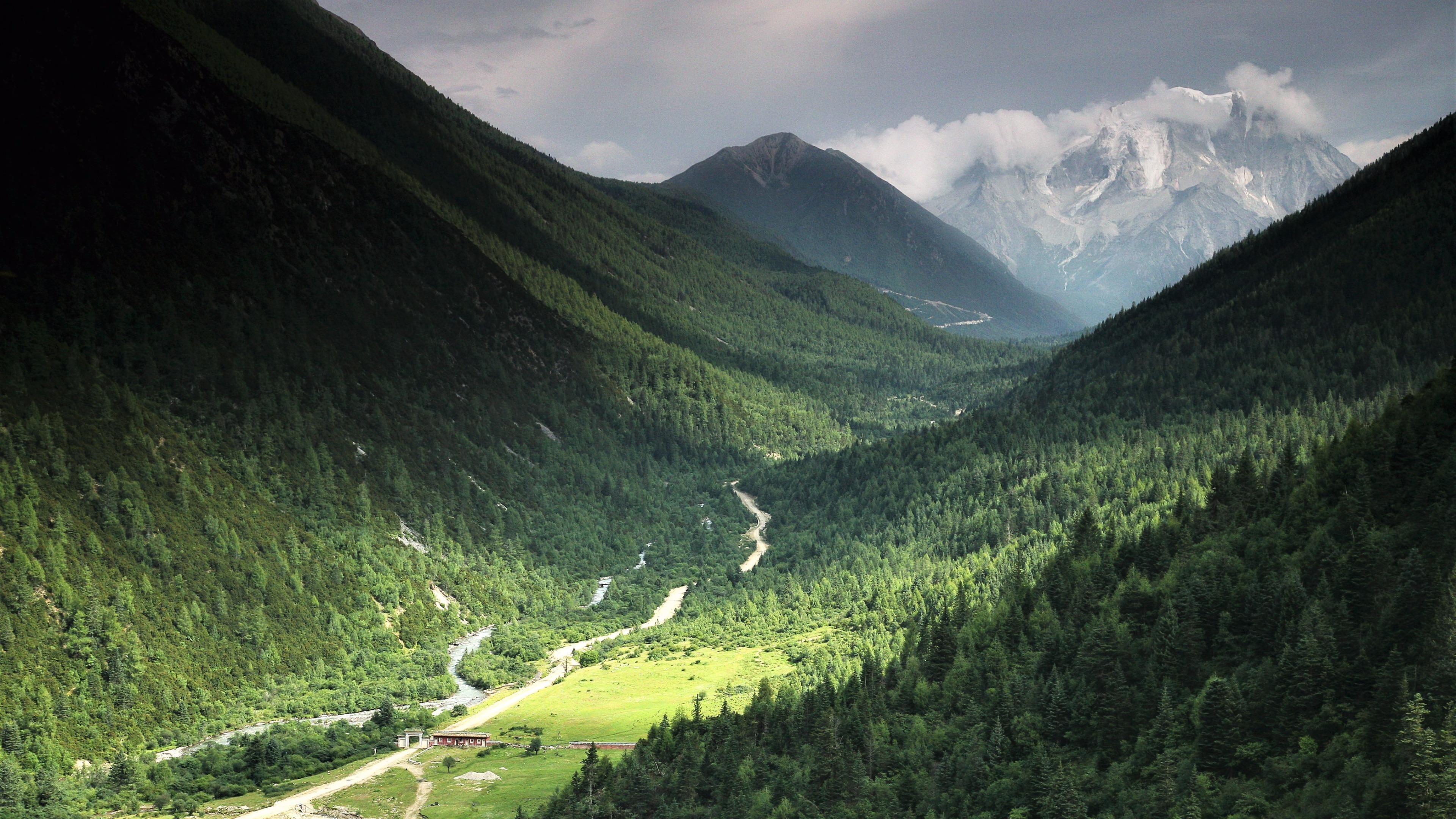 mount scenery landscape sky beautiful cloud clouds plateau 2k 4k