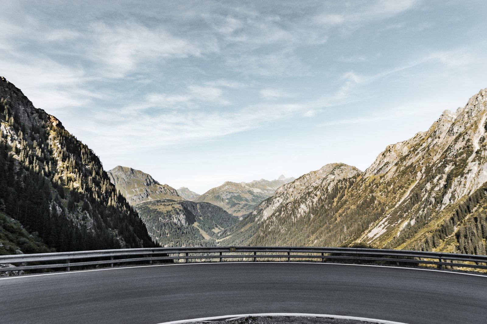 Mountain Road With Panorama Scenery View green hills mountains 2k 4k