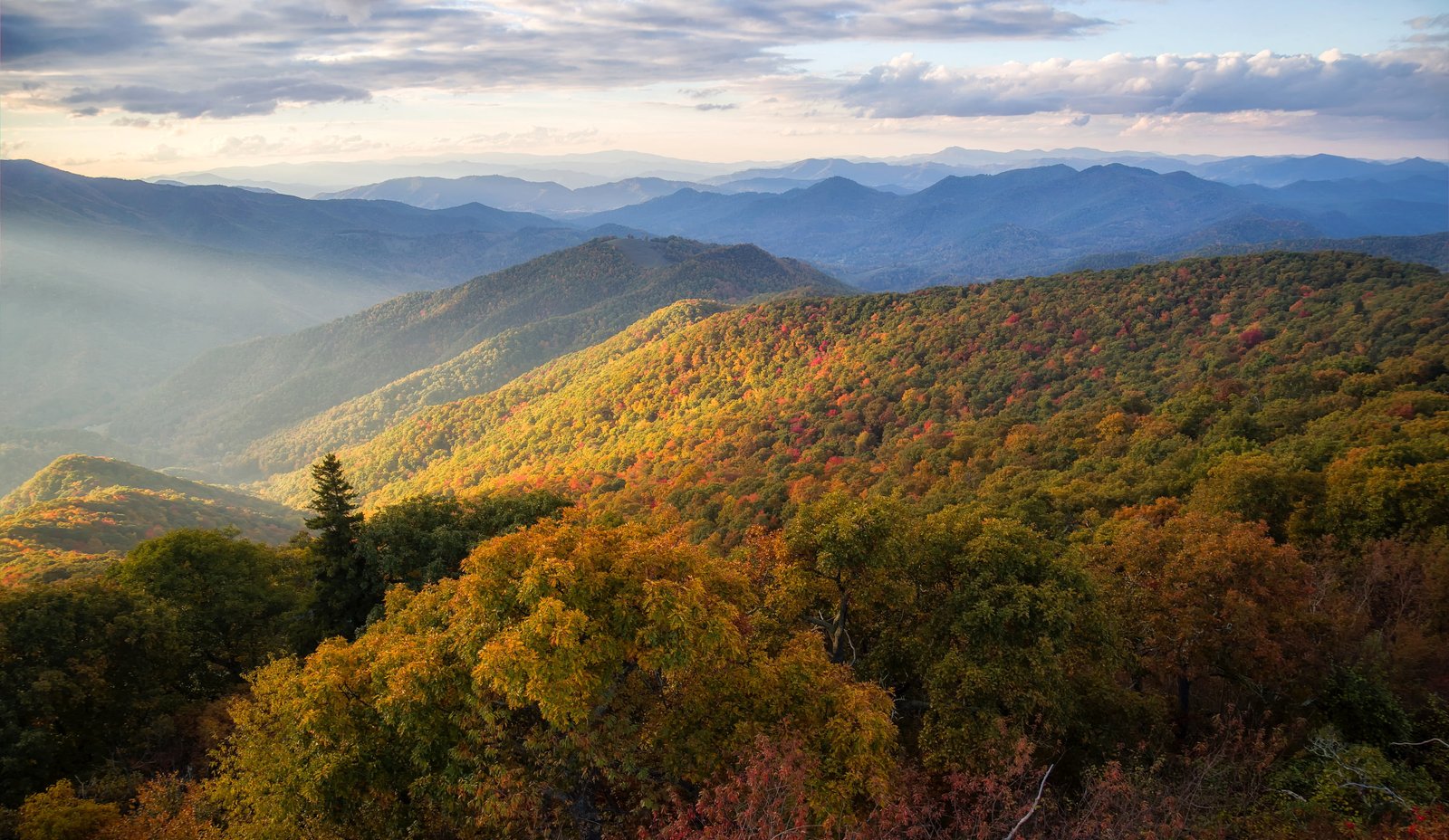 North Carolina Scenery Blue Ridge Parkway Mountains 2k