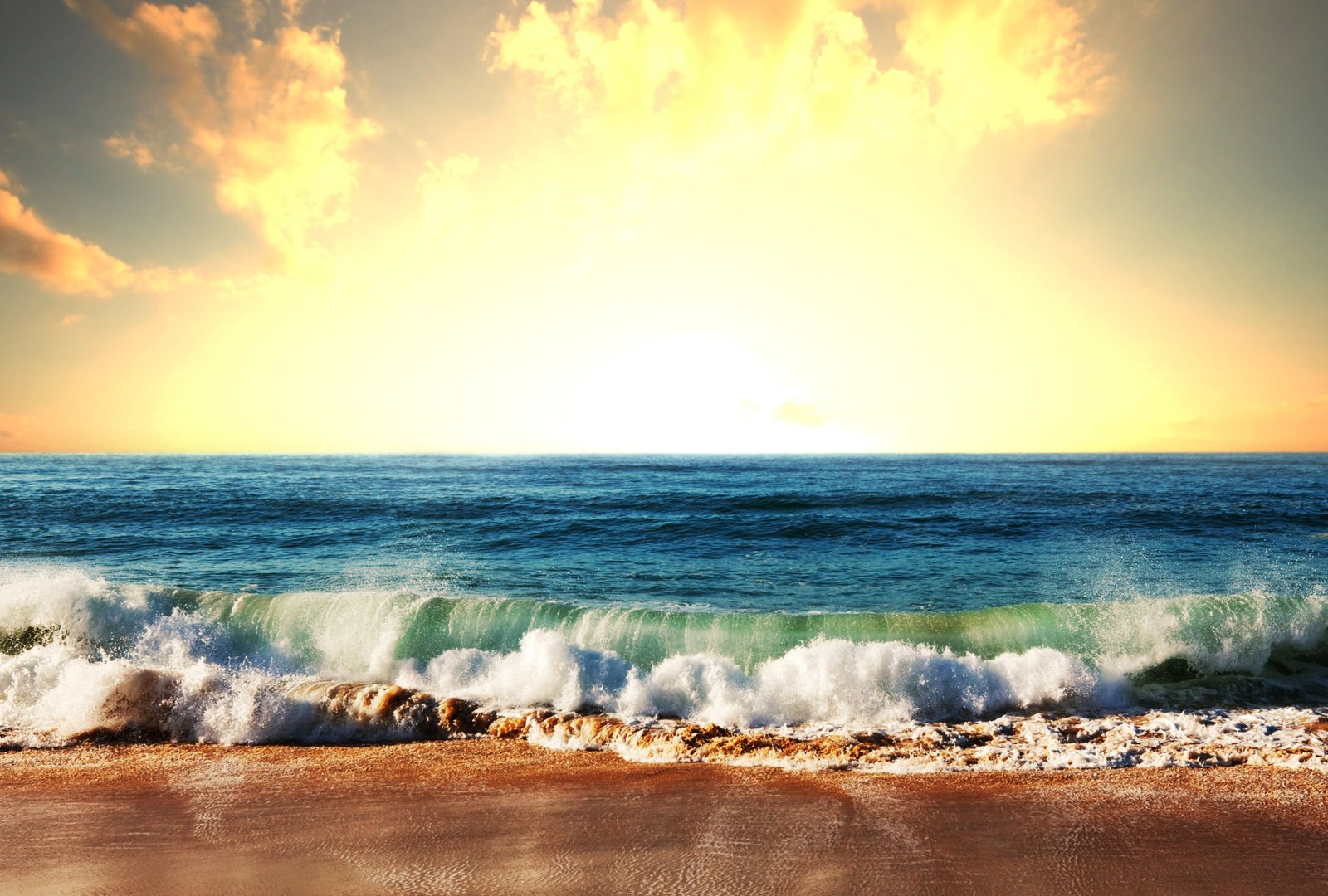 ocean waves sea beach water sky horizon over beauty in nature 2k 4k