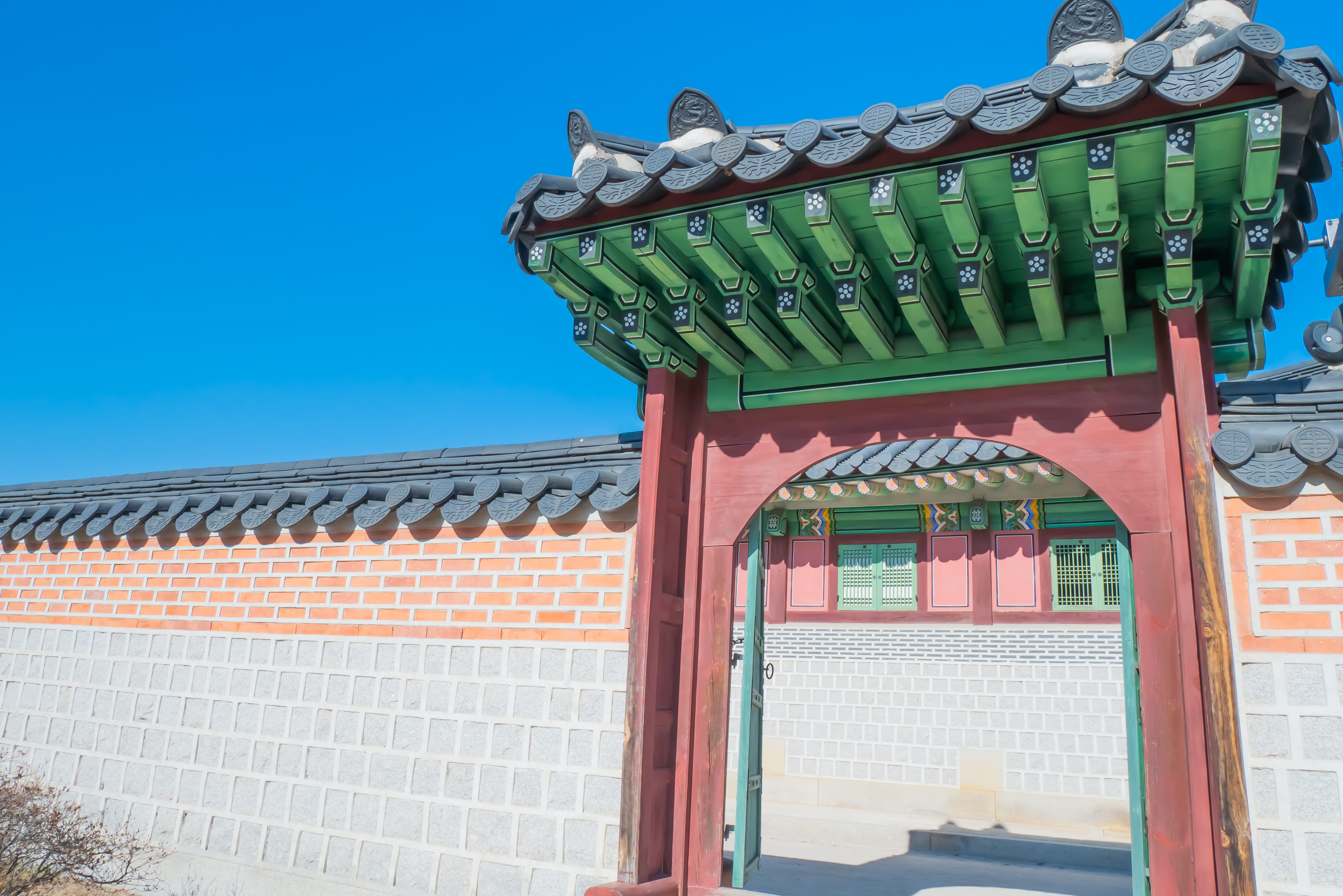 porch patio pergola korea seoul outdoors gate entrance 2k 4k 5k