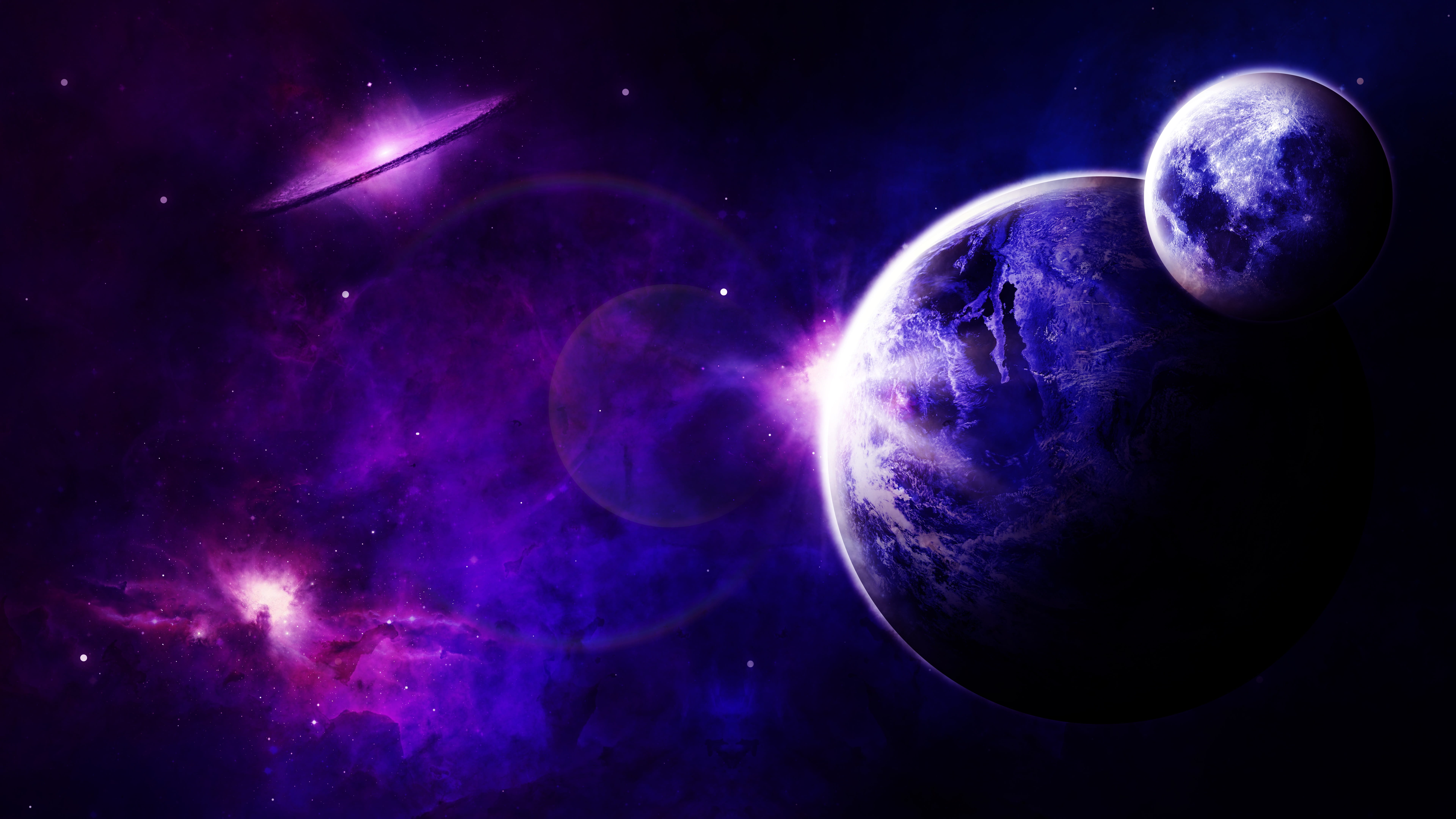 space purple color colorful nature planet lunar gravity 2k 4k 5k 8k