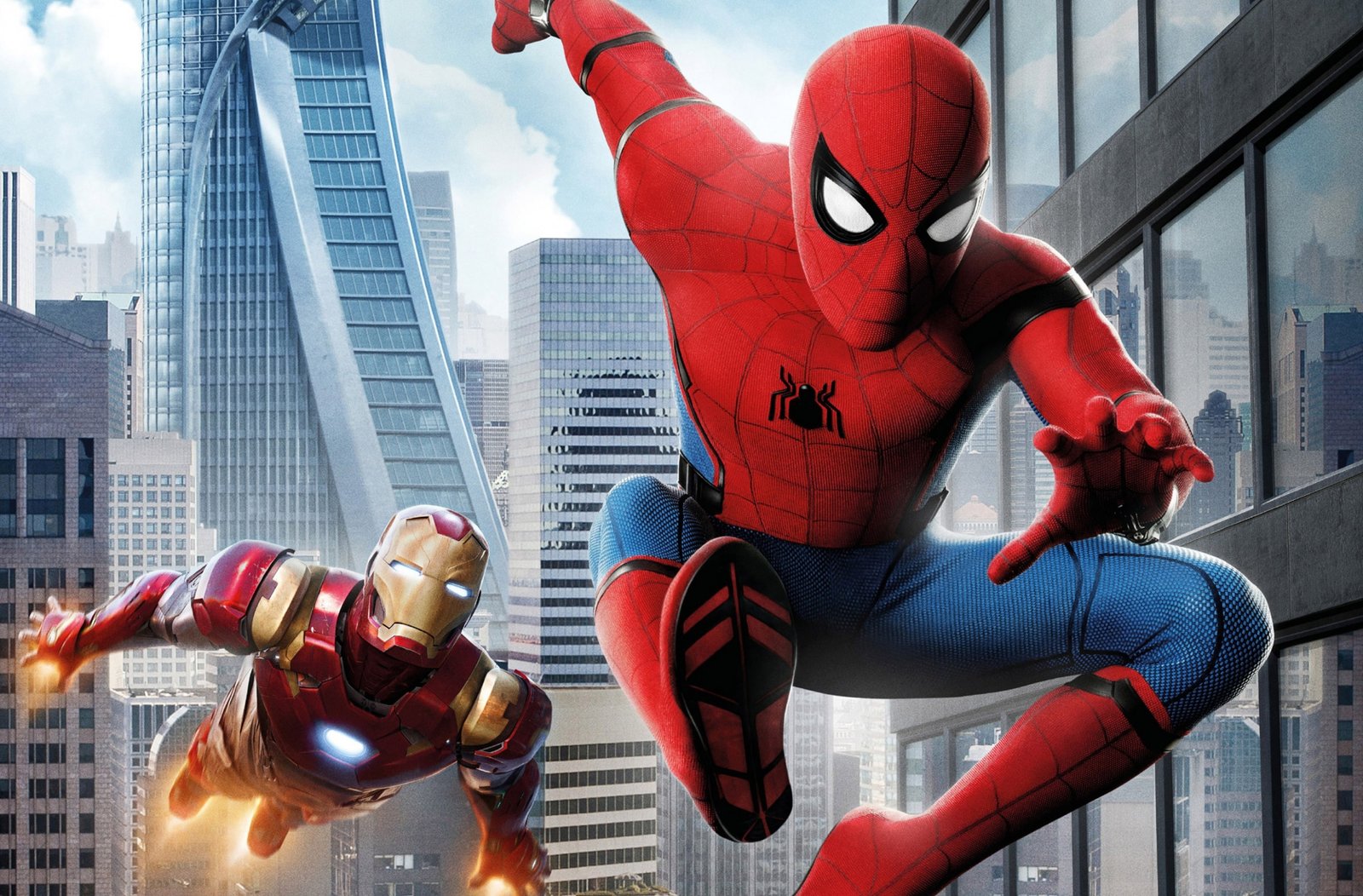 Spider Man Homecoming Iron Marvel and wallpaper 2k