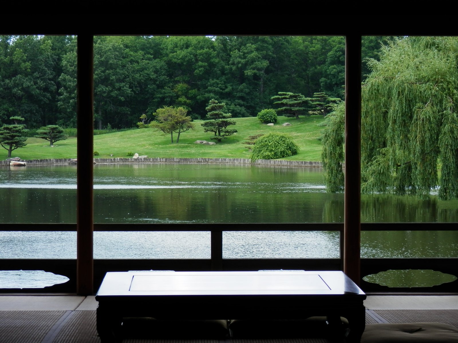 zen garden botanic japanese pond quiet outdoor 2k 4k