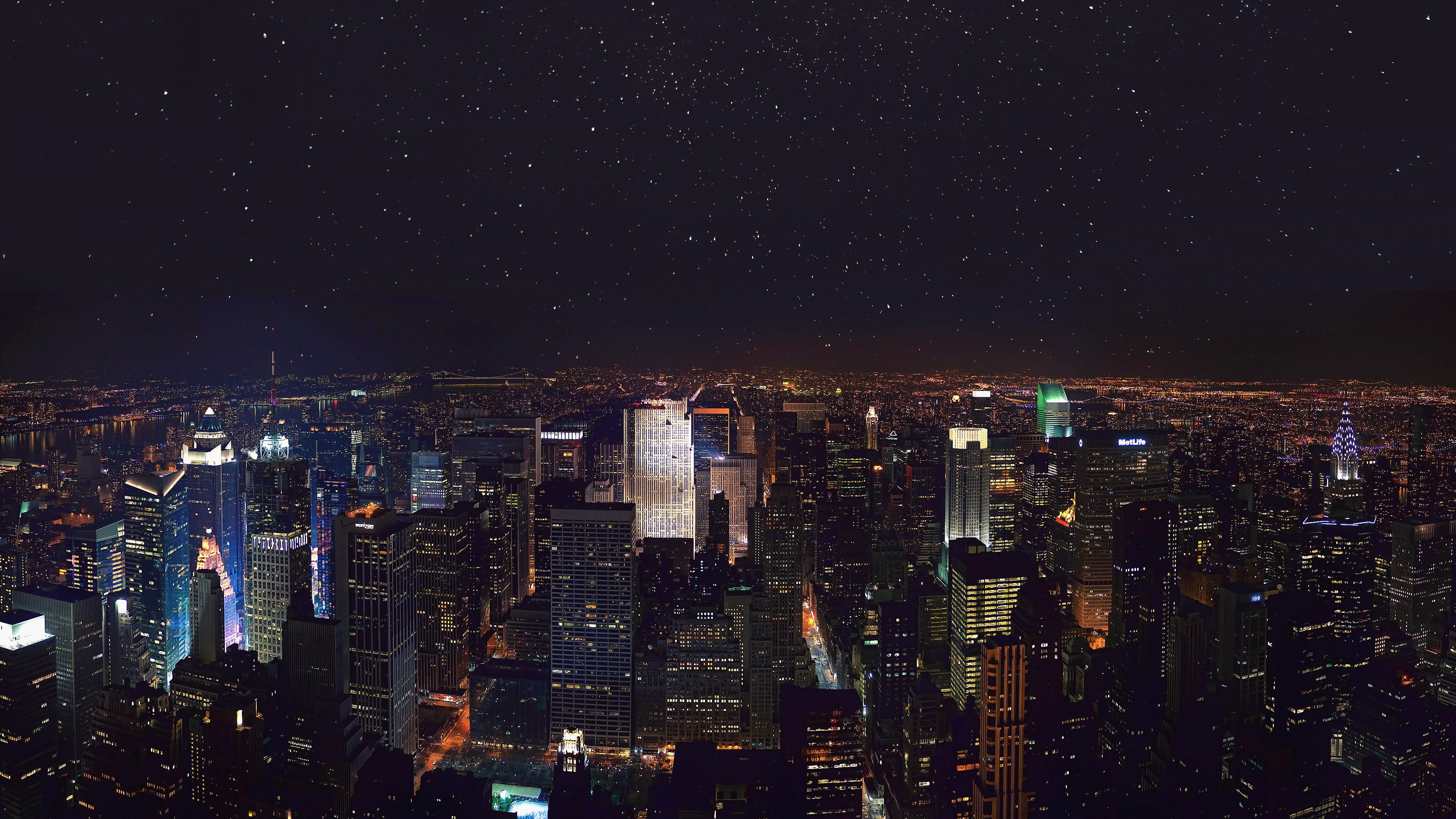 px Cityscape New York City night USA Nature Mountains HD Art 2k 4k