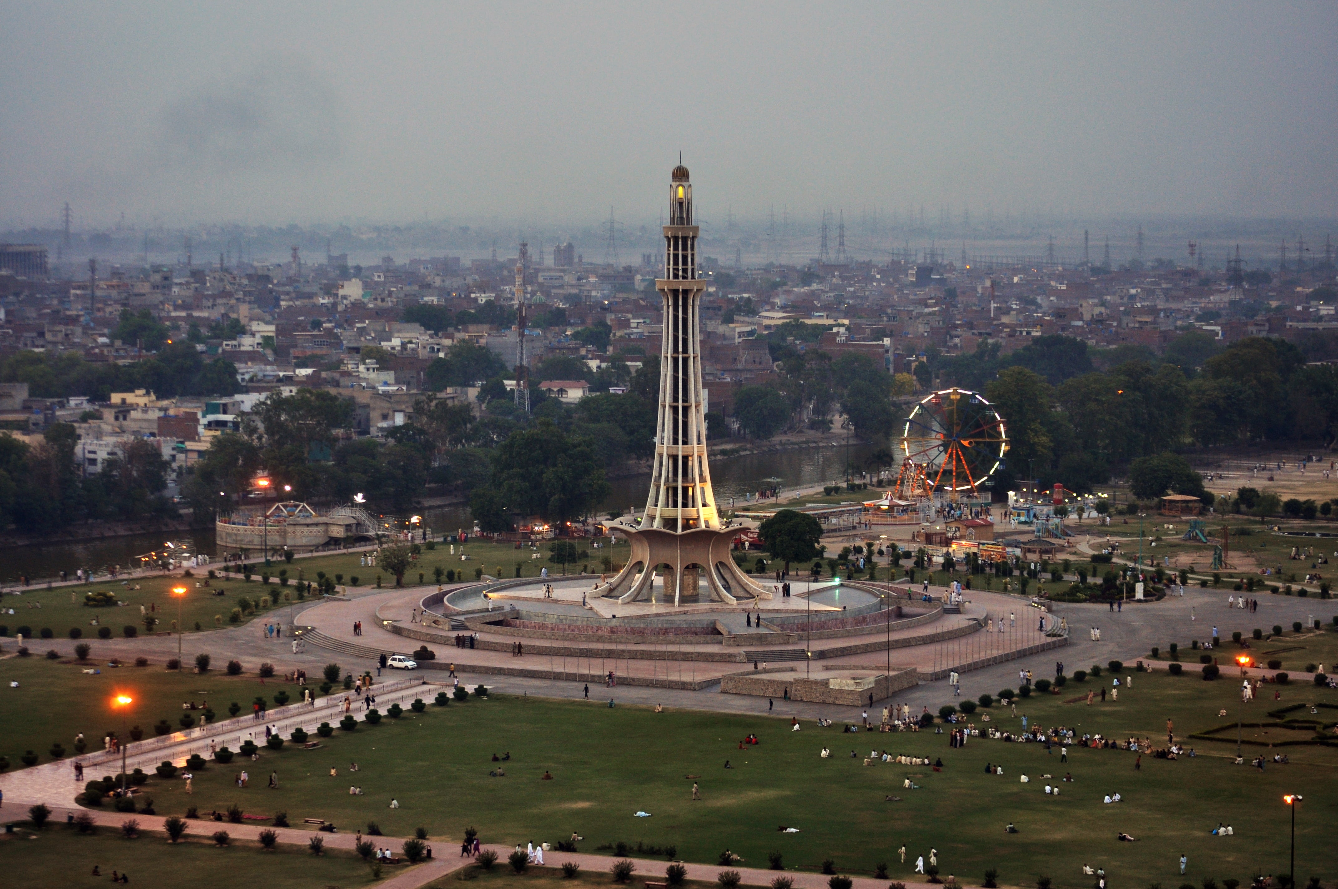 aerial view of Lahore City during daytime lhr lahore pakistan 2k 4k