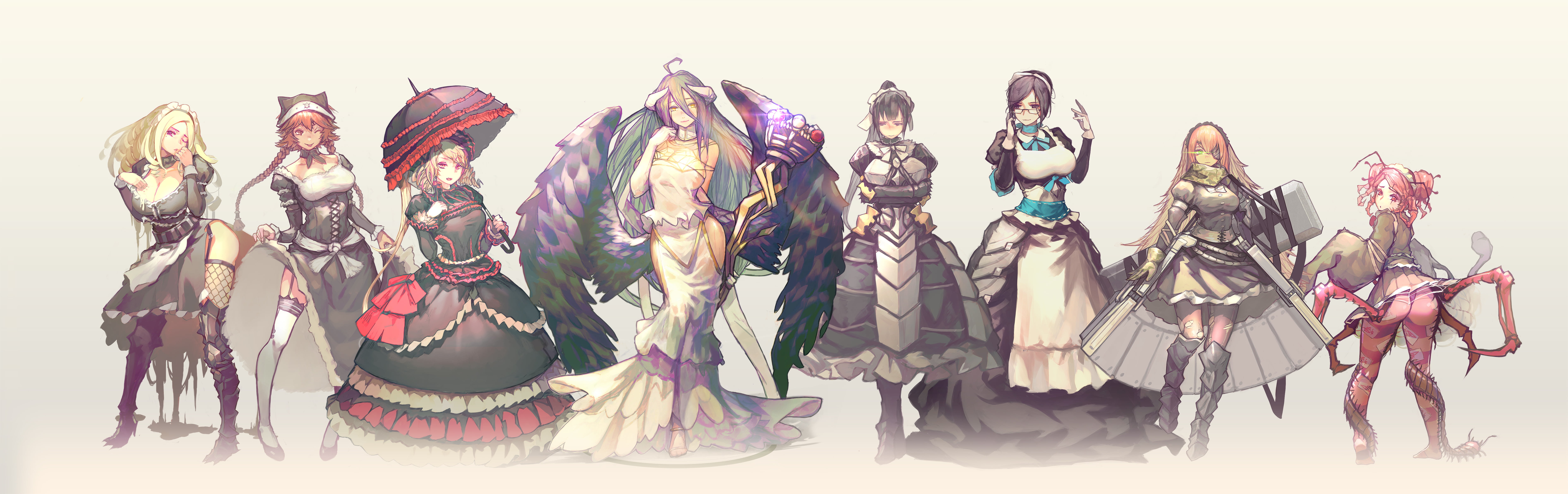 anime character digital wallpaper Overlord Albedo OverLord 2k 4k 5k 8k