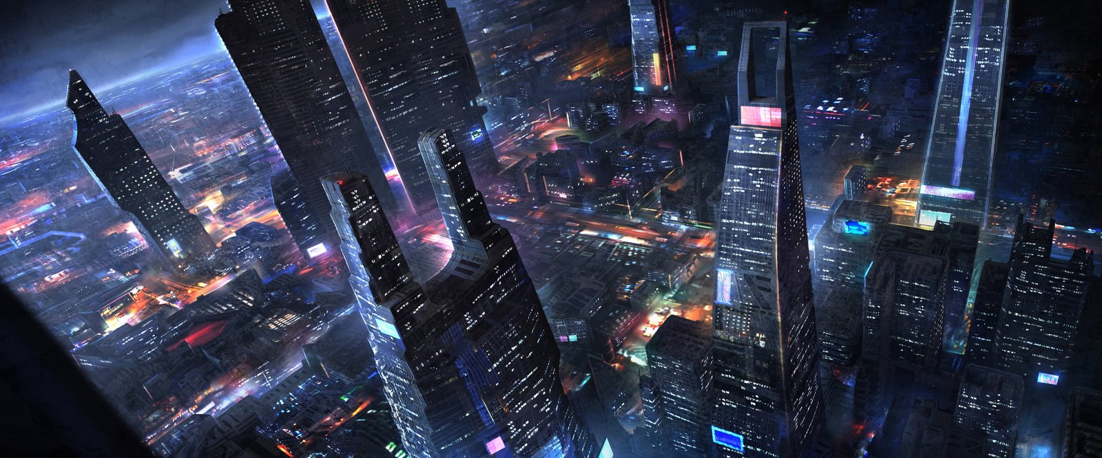 city building wallpaper science fiction futuristic artwork 2k 4k 5k