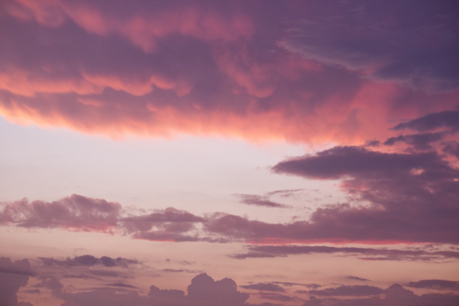 cloudy sunset scenery pink sky clouds nature cloud 2k 4k 5k