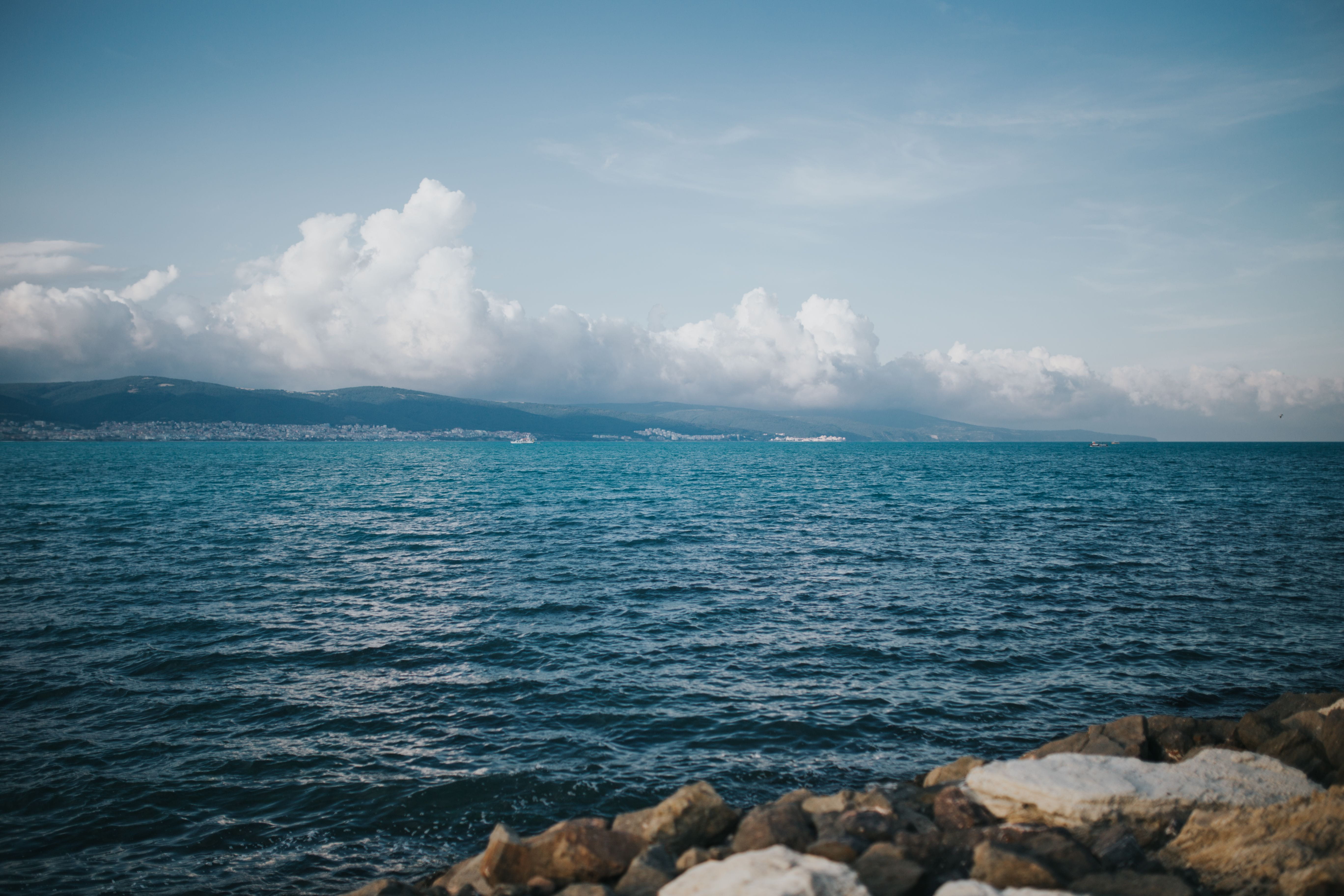Coast of the Black Sea Sunny Beach Bulgaria ocean summer 2k 4k 5k
