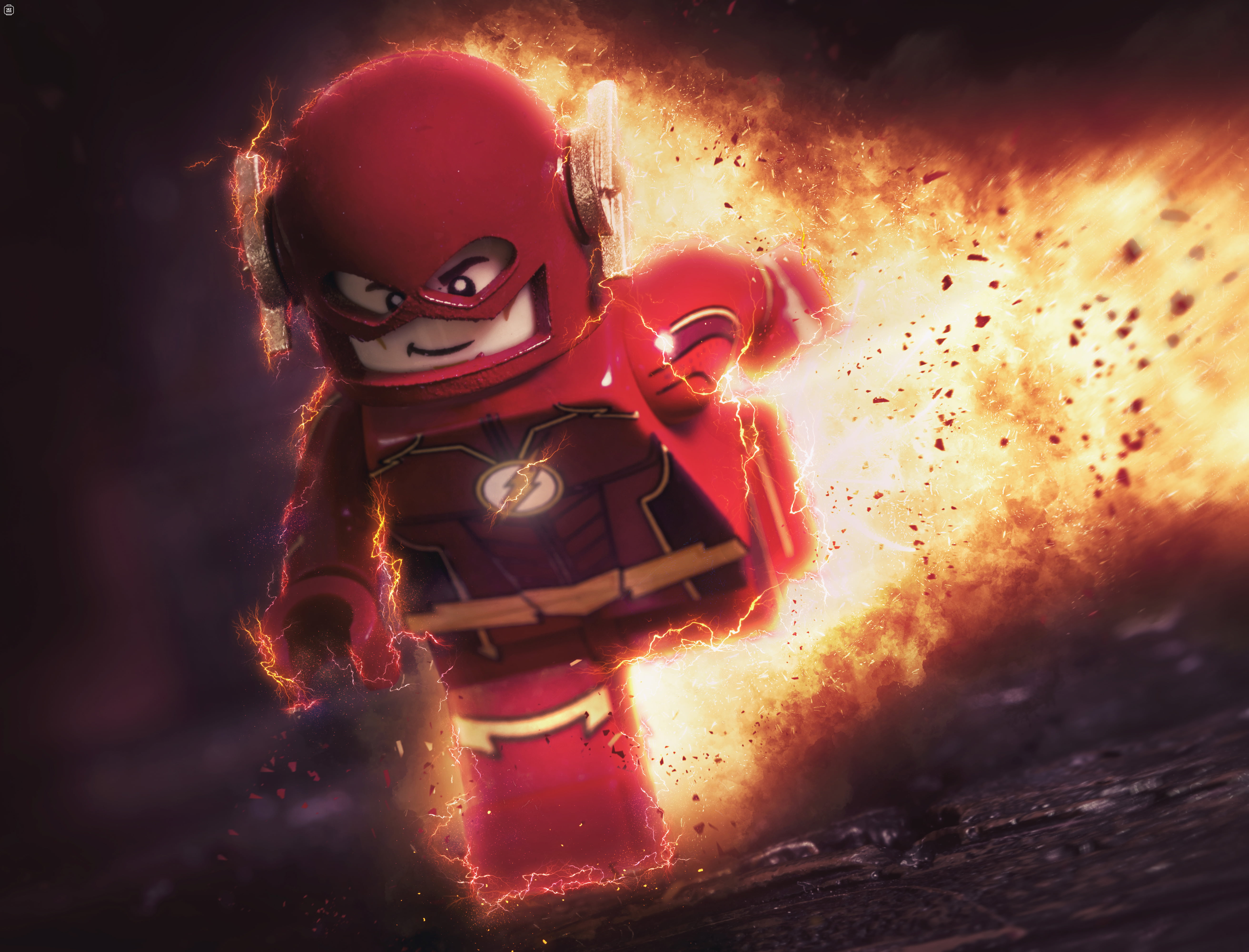 flash superheroes lego hd artist artwork digital art 2k 4k 5k