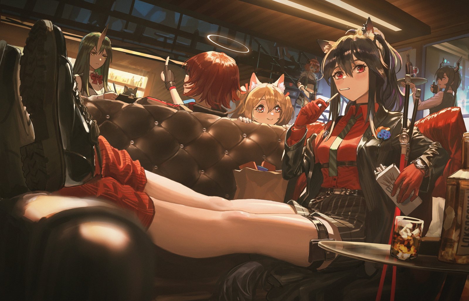 kirino ttk anime girls Chen Arknights Croissant 2k 4k
