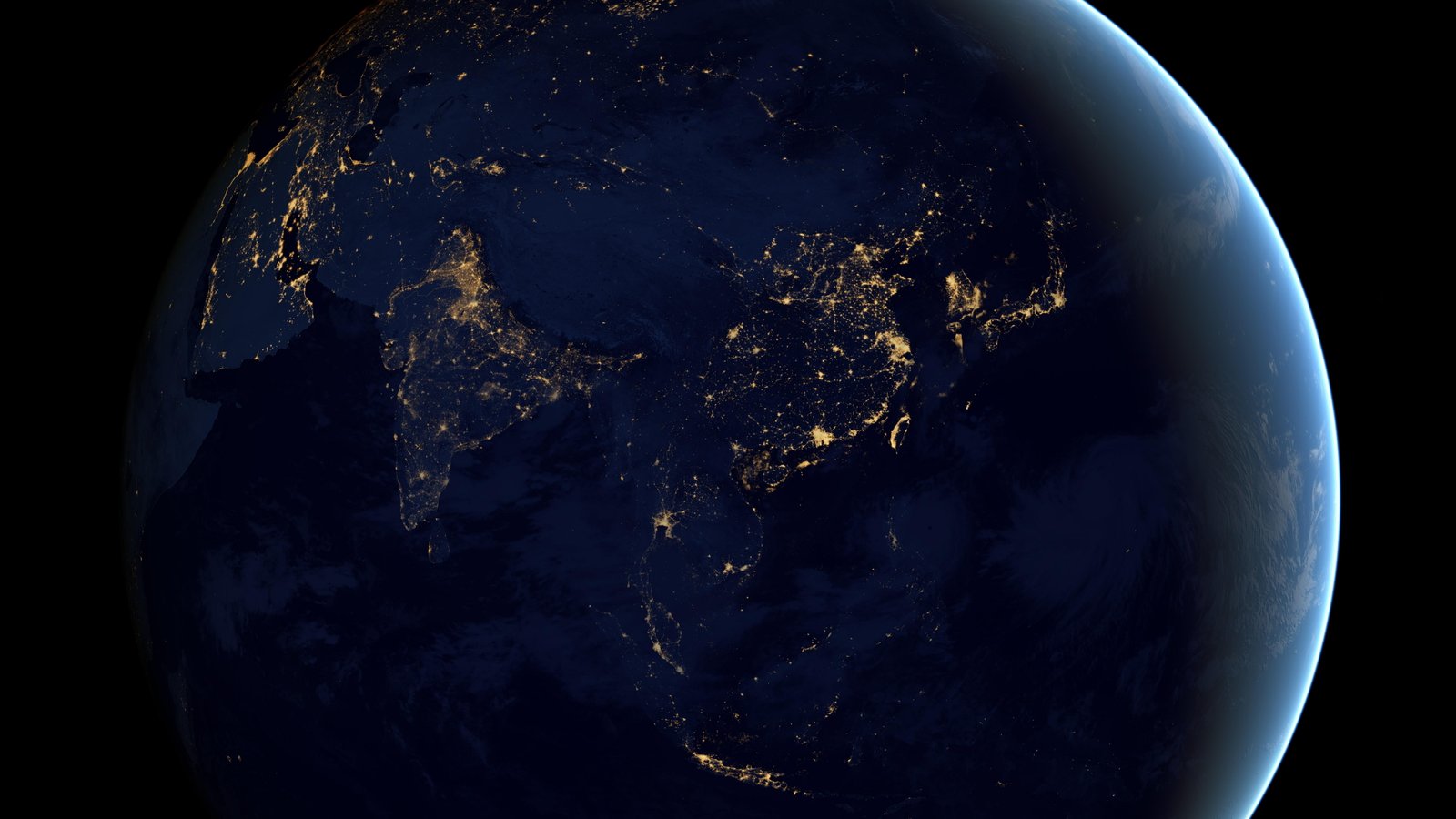 night blue marble globe world science satellite pollution 2k 4k 5k 8k
