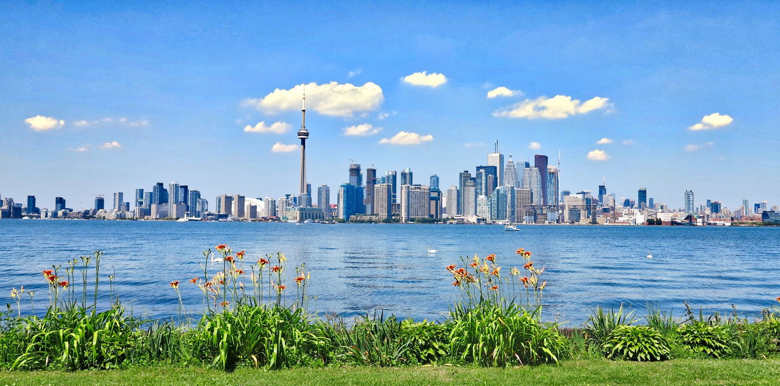 sea city landscape nature architecture buildings canada 2k 4k