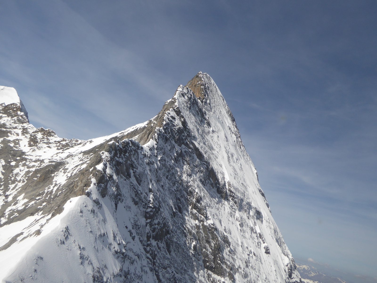 The north face of the Eiger scenery white and brown mountain 2k 4k 5k