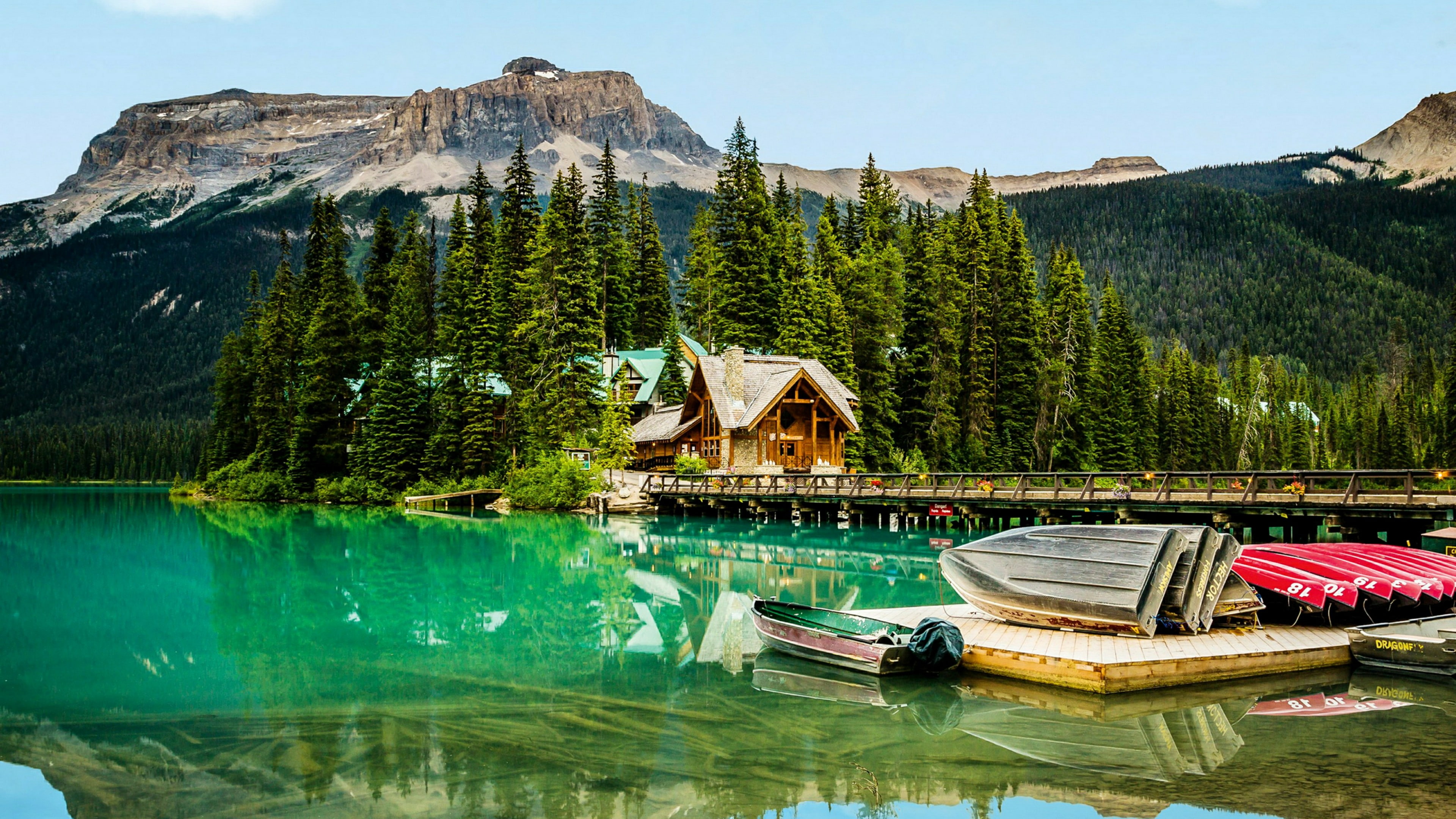 tourist attraction emerald lake lodge yoho national park 2k 4k