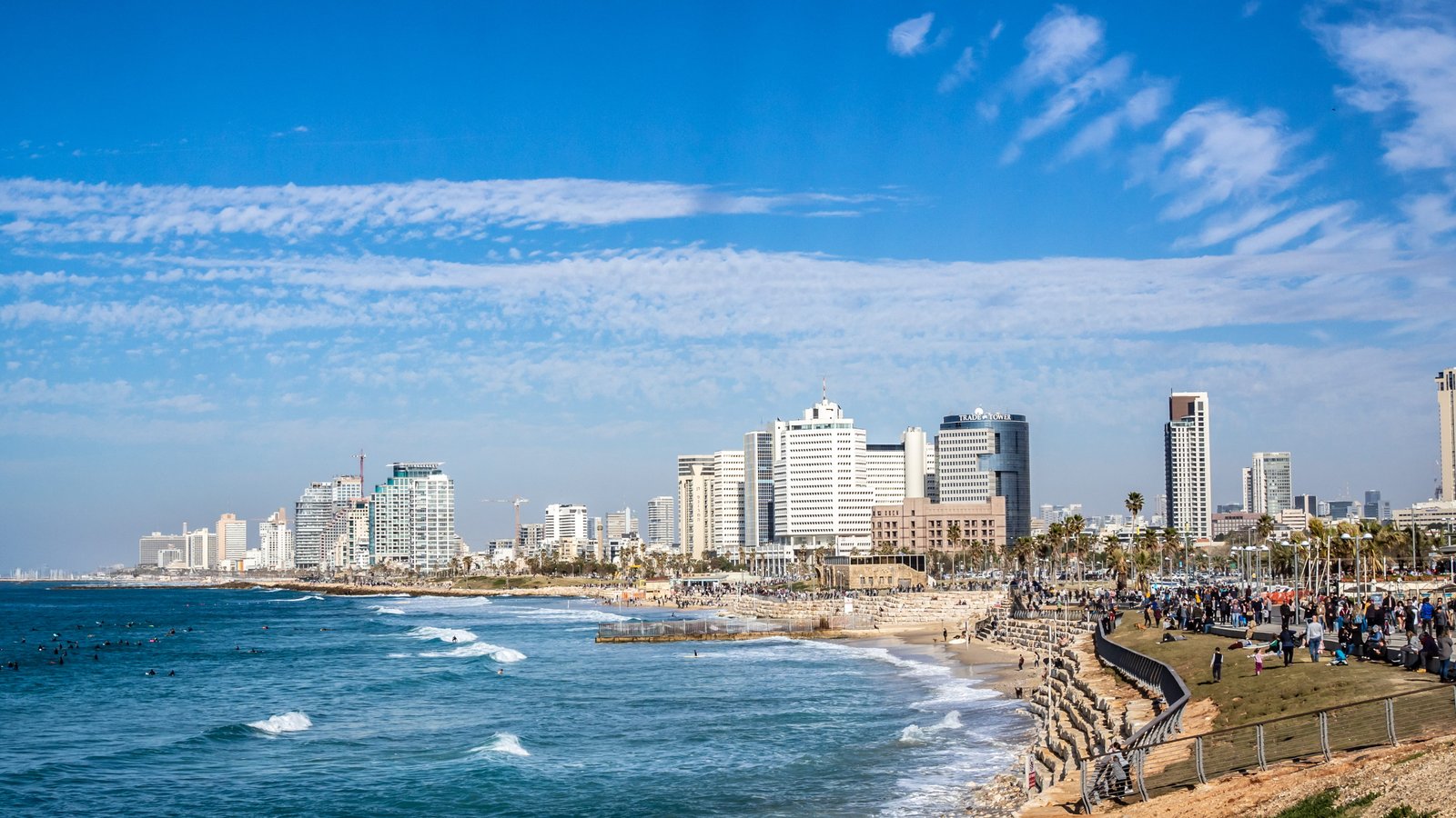 town city building urban metropolis high rise tel aviv 2k 4k 5k