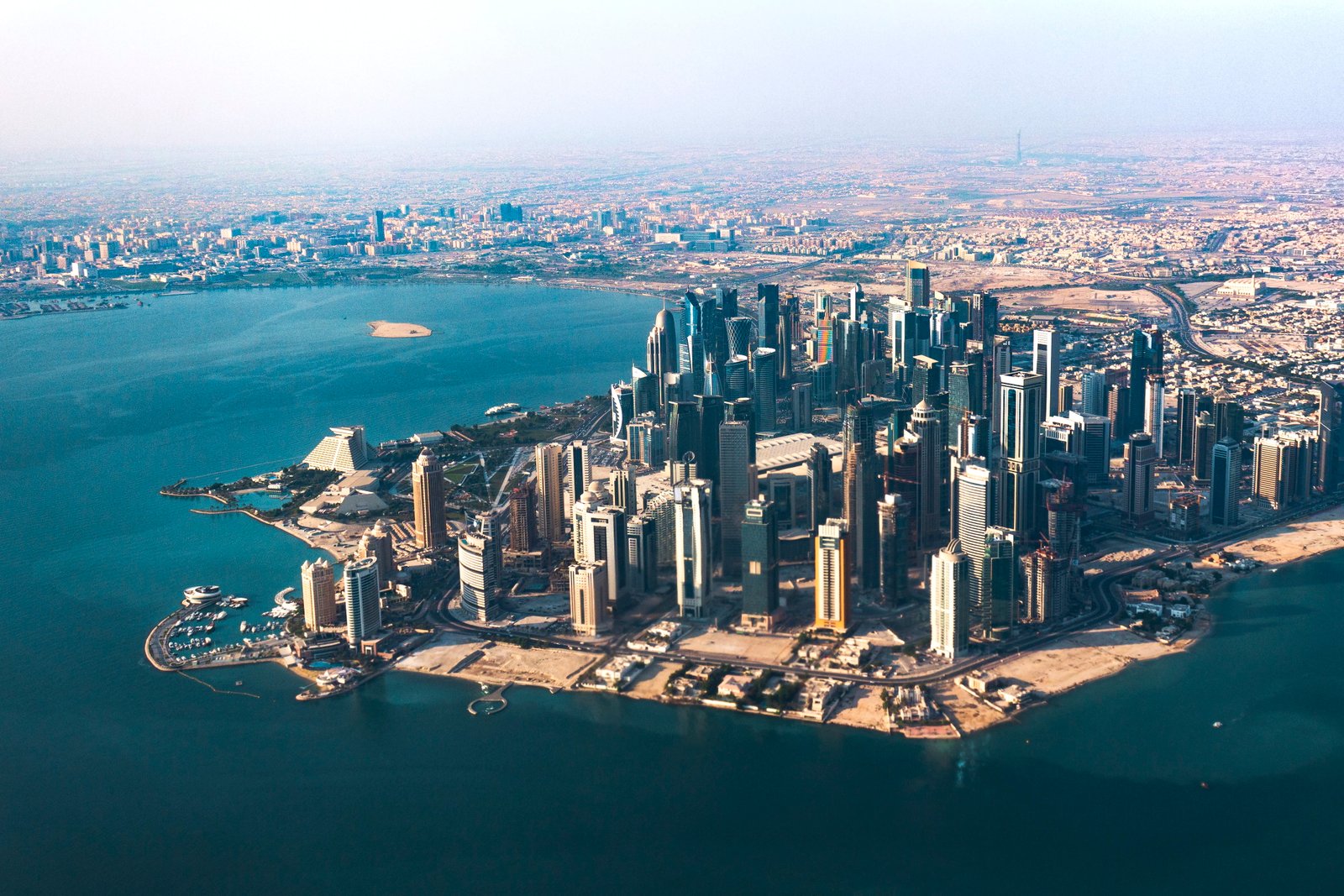 aerial photography of concrete buildings nature scenery outdoors 2k 4k