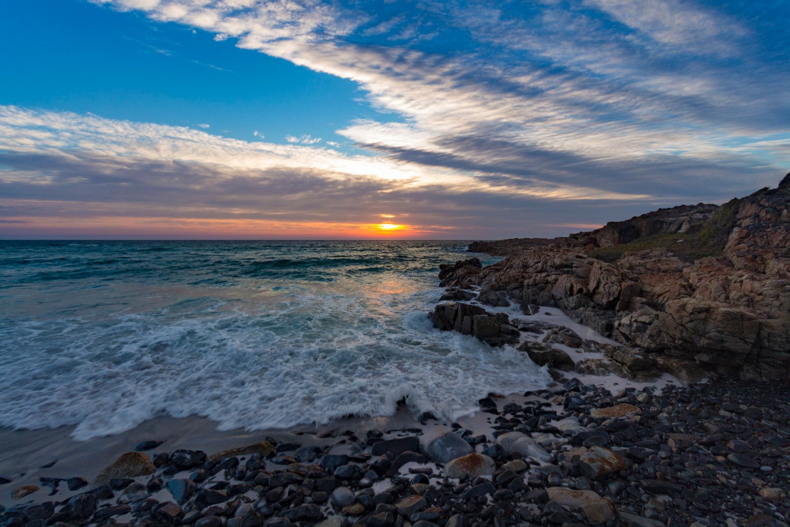 aerial view of sea near rocky seashore under clouds tasmania 2k 4k 5k