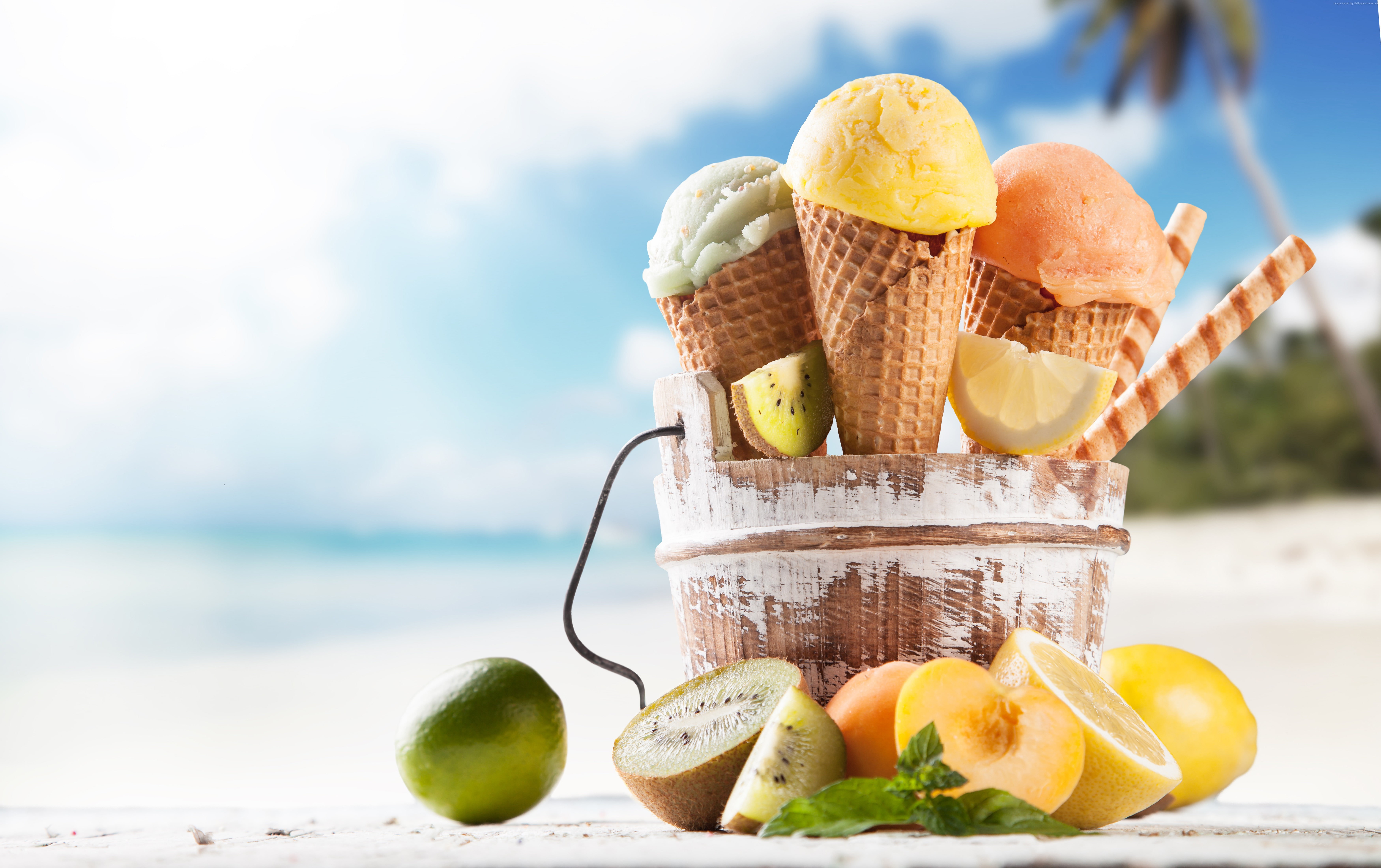 beach apricot delicious lime lemon ice cream 2k 4k 5k