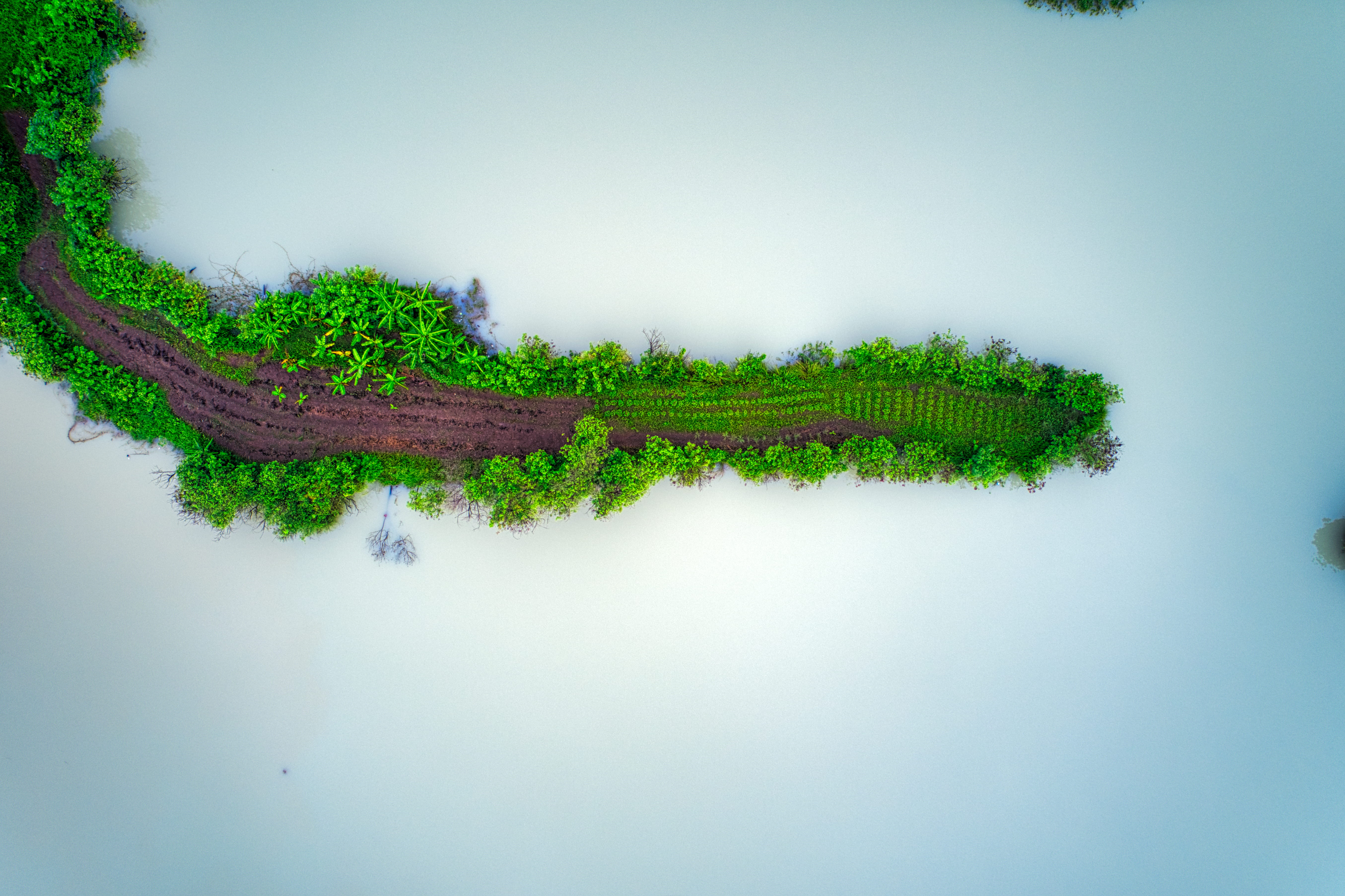 Bird s eye Photography of Island aerial footage photography 2k 4k 5k