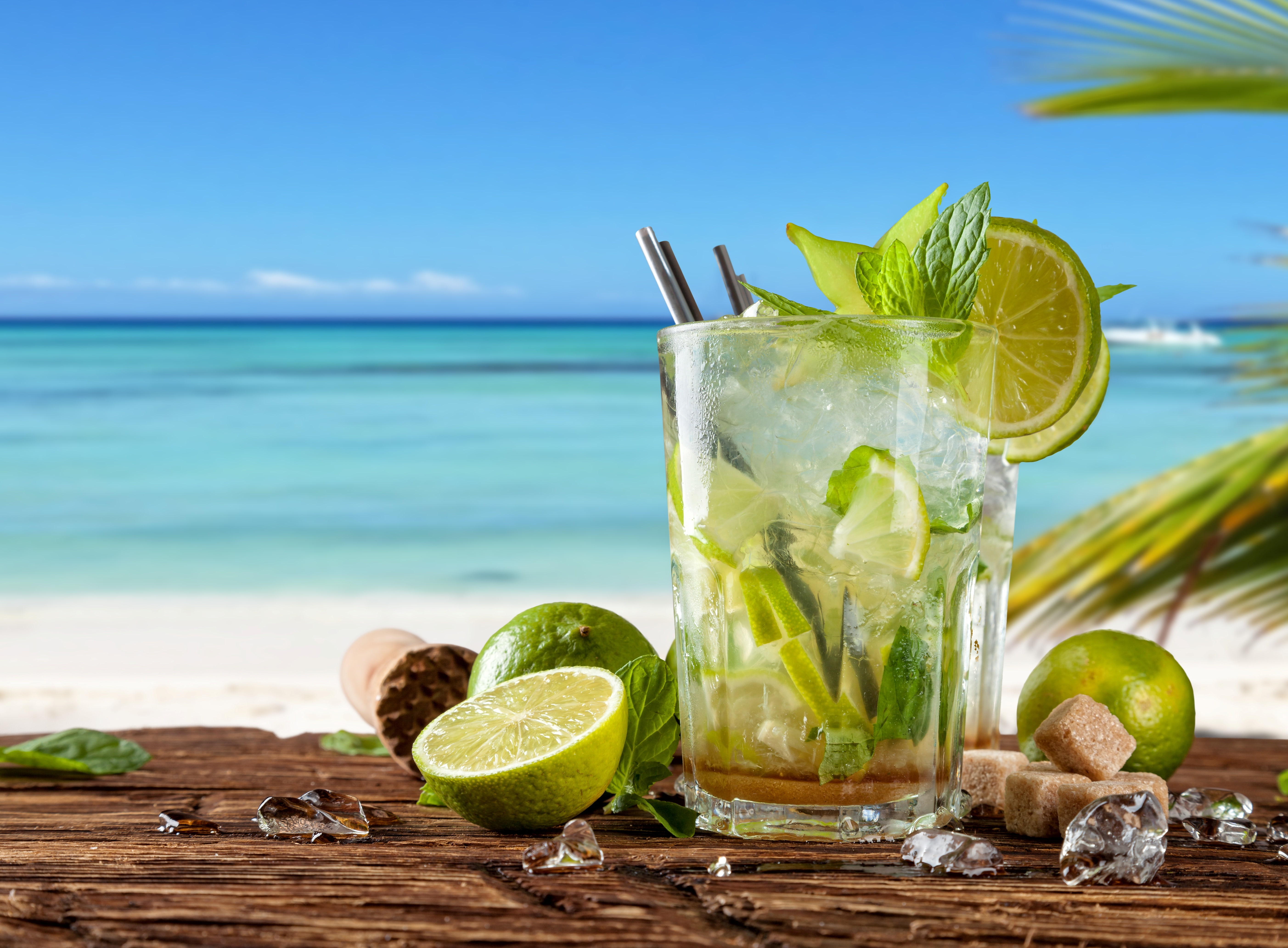 cocktail summer beach fresh sea paradise drink lime 2k 4k 5k