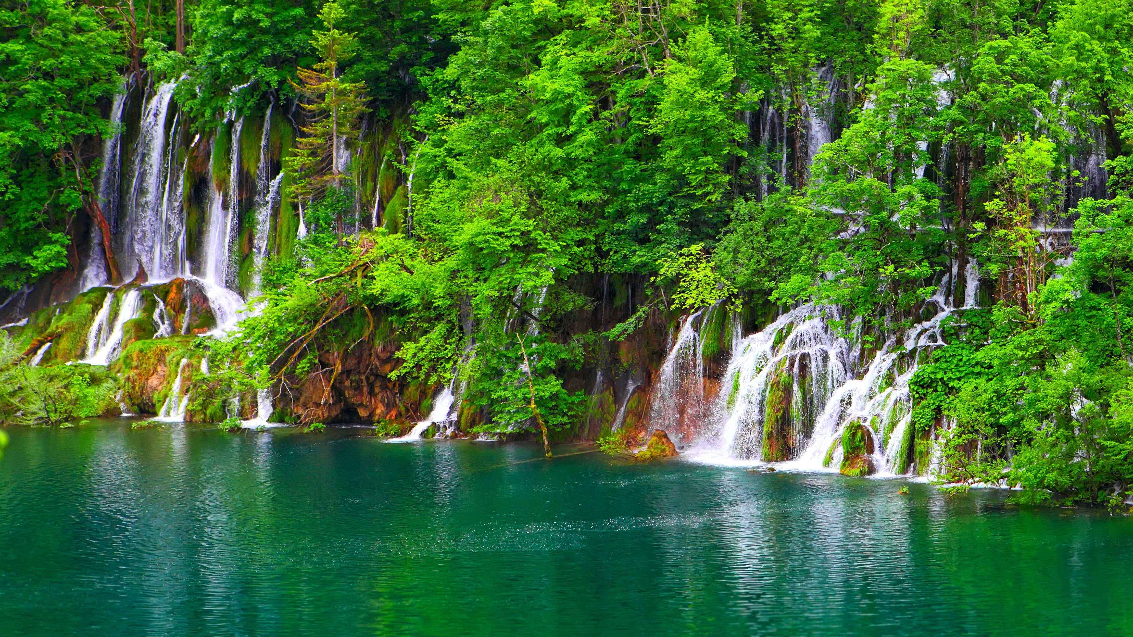 croatia europe waterfalls beautiful plitvice lakes amazing 2k 4k