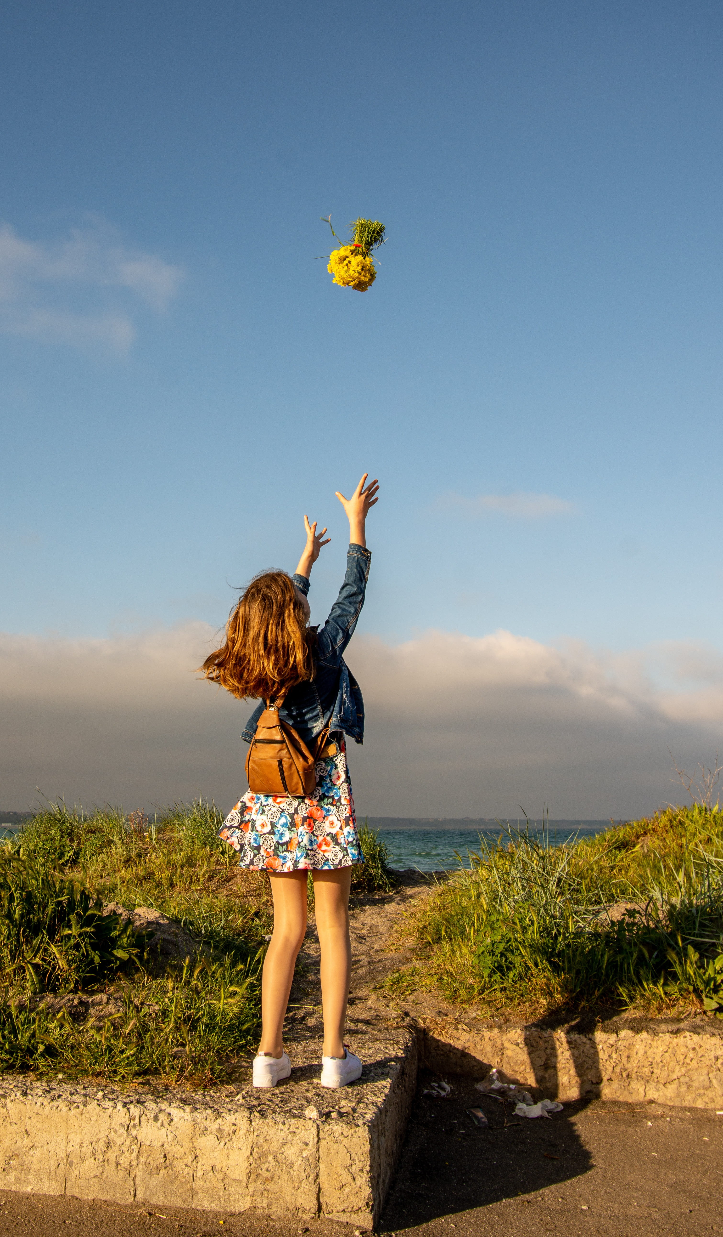 happy girl sea ocean beach people summer happiness water 2k