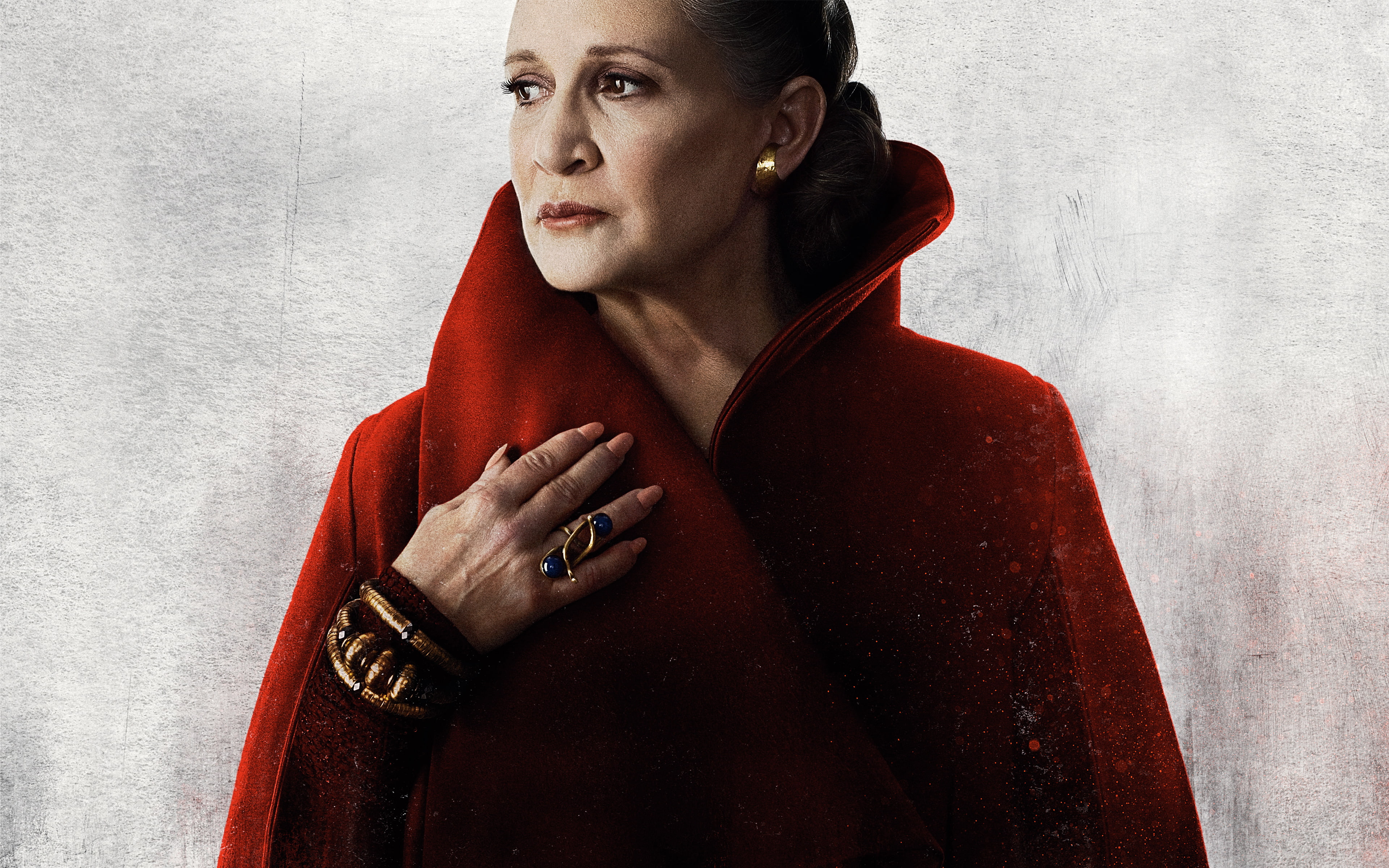 Leia Carrie Fisher Star Wars The Last Jedi 2k 4k
