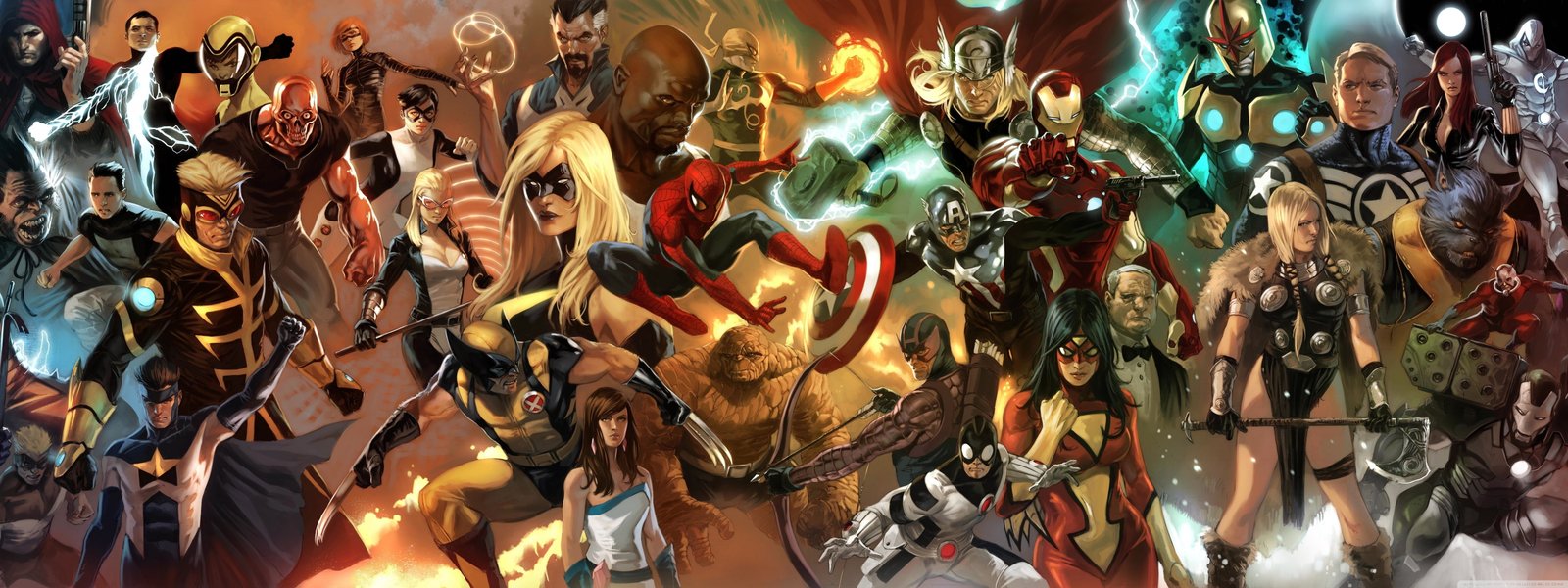 Marvel Comics Cartoon Characters Superheroes marvel heroes poster 2k 4k 5k