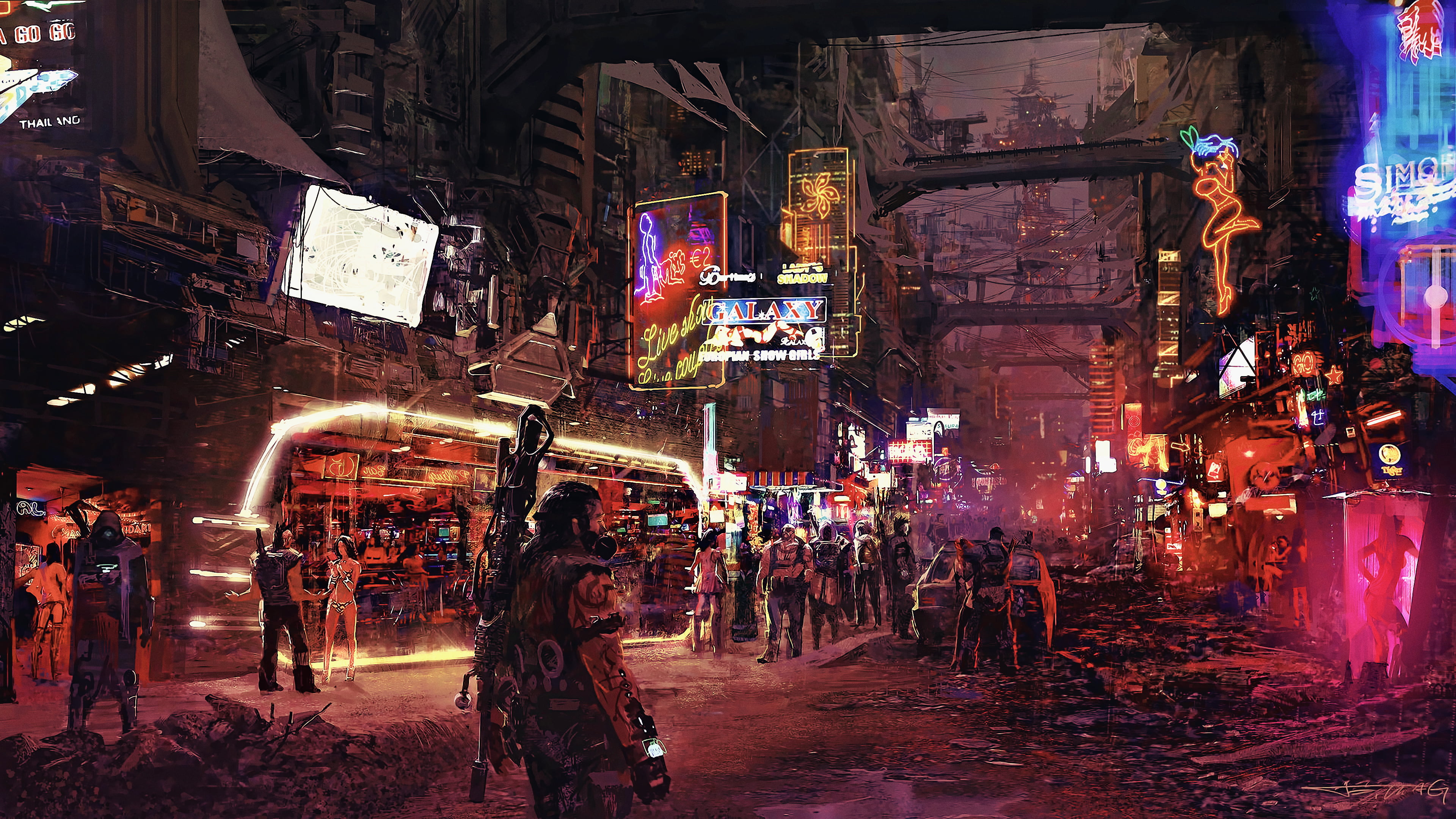 MMORPG game illustration artwork digital art science fiction 2k 4k