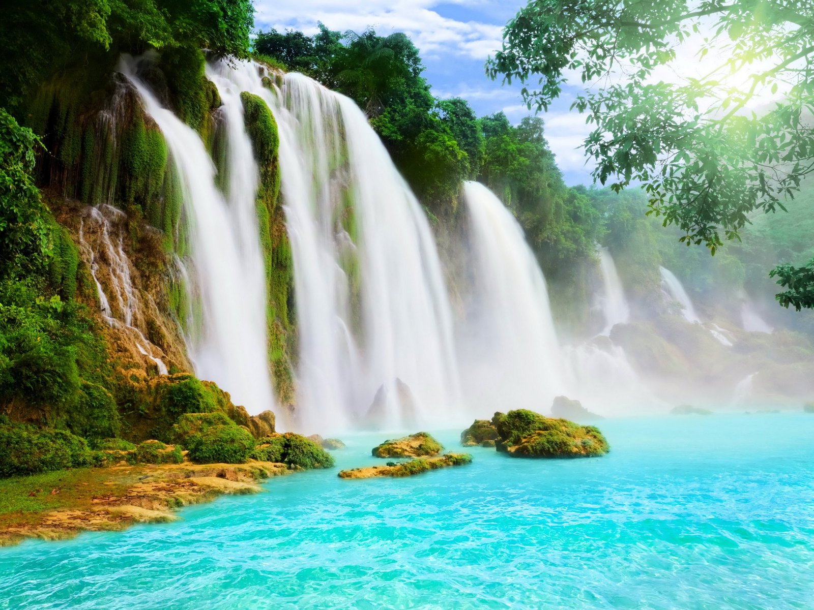 nature river Waterfalls HD 2k 4k