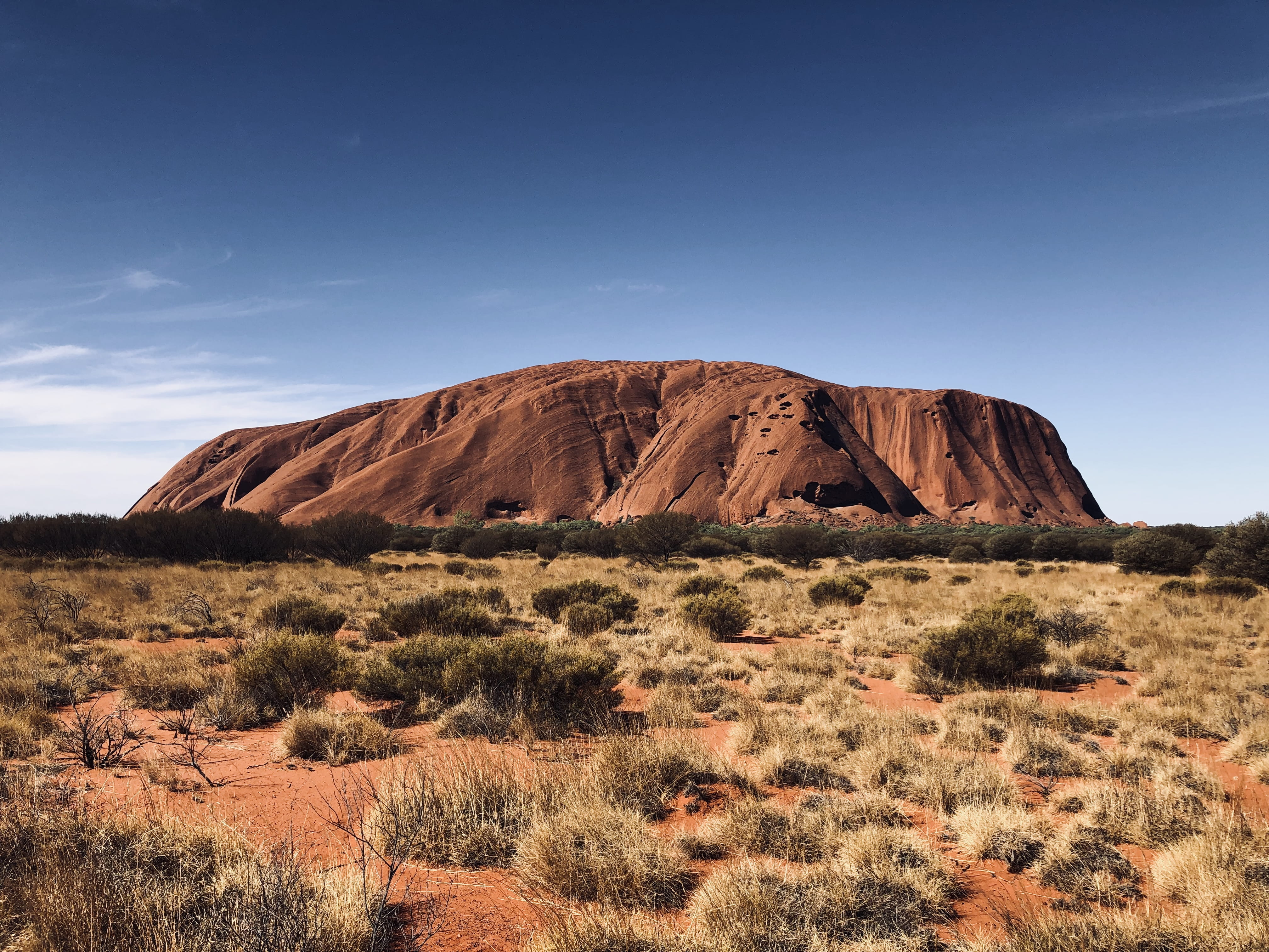 outdoors mesa desert plateau ayers spring uluru australia 2k 4k