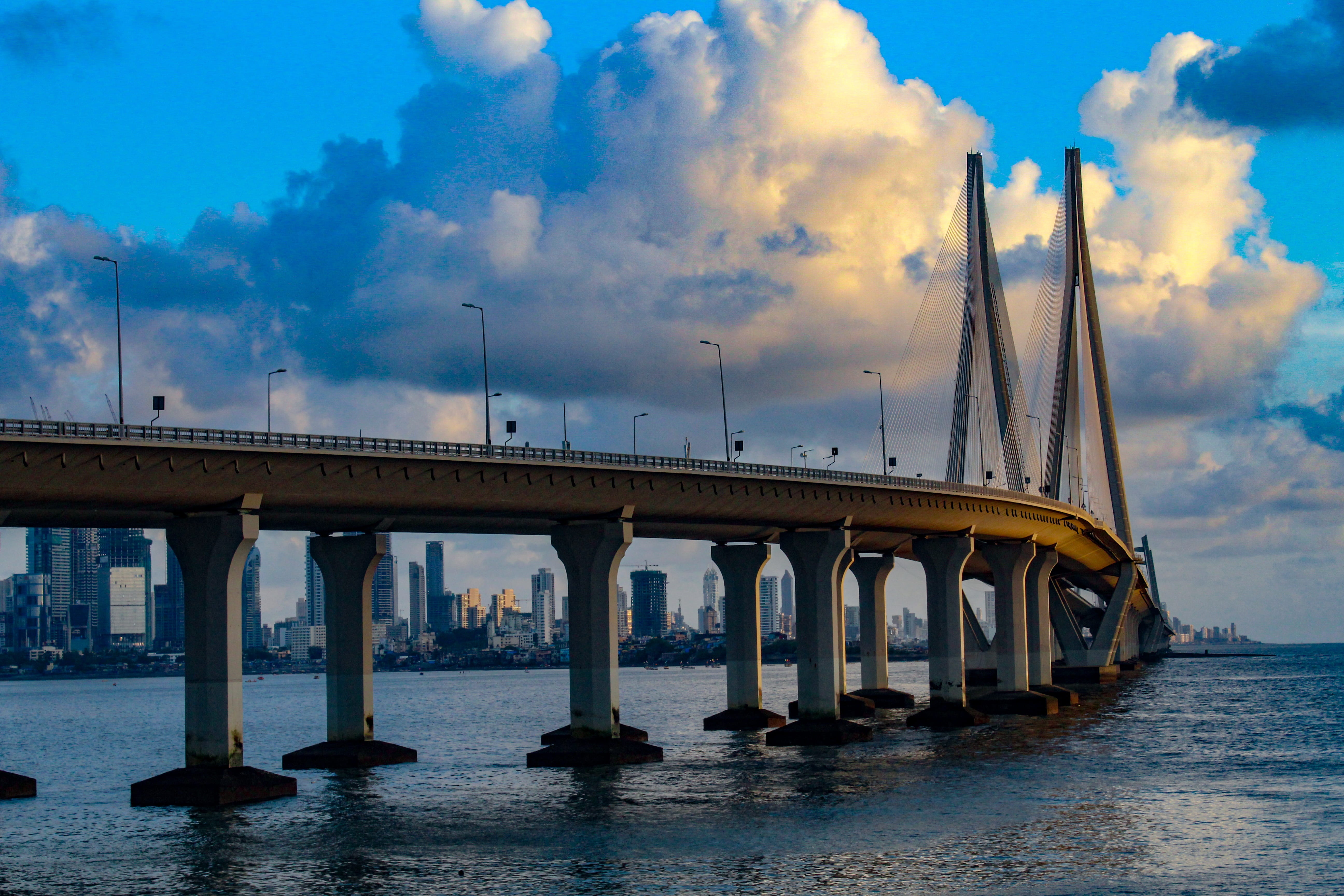 rajiv gandhi bandra worli sea link mumbai built structure 2k 4k 5k