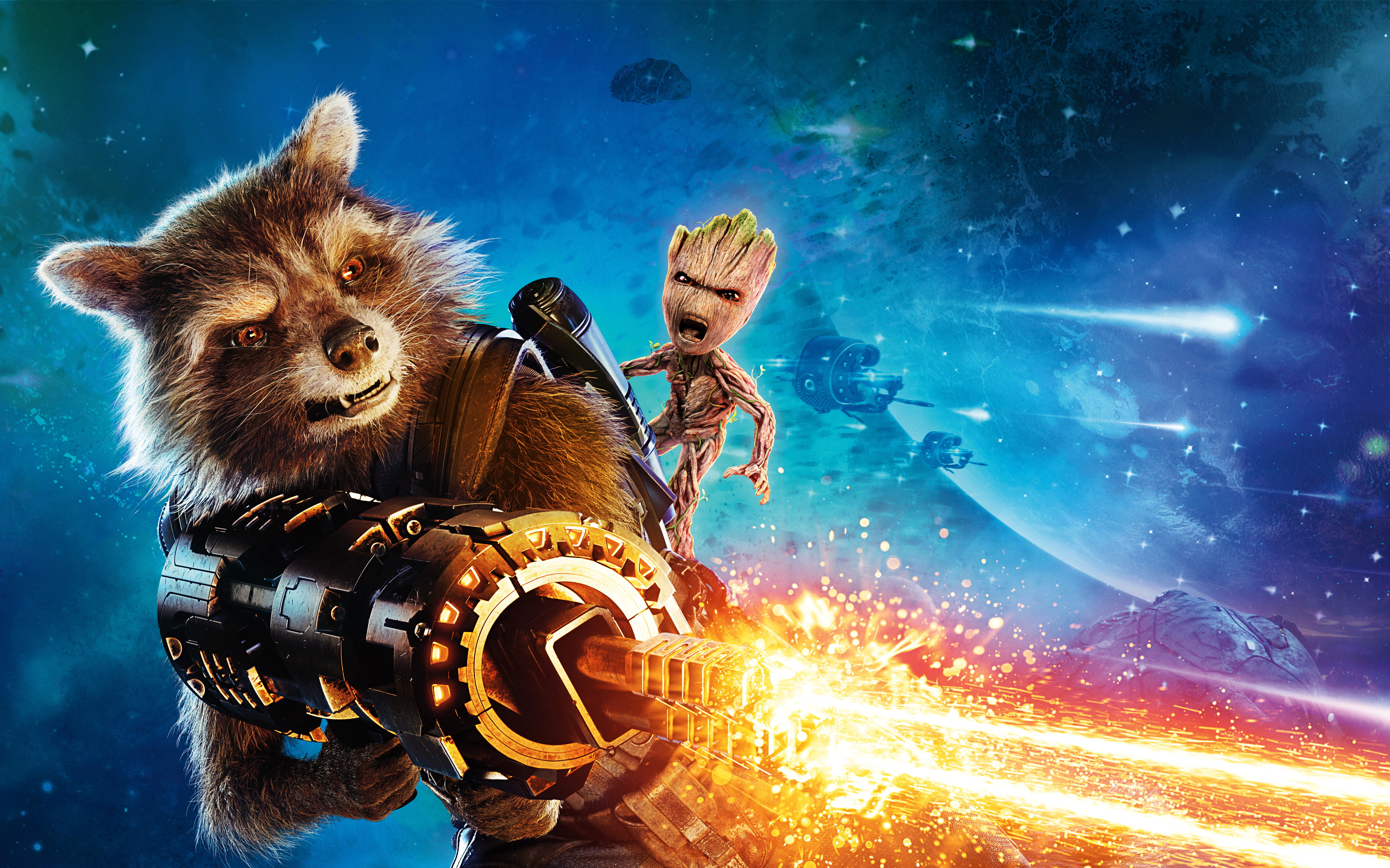 Rocket Guardians of the Galaxy Vol 2 2k 4k