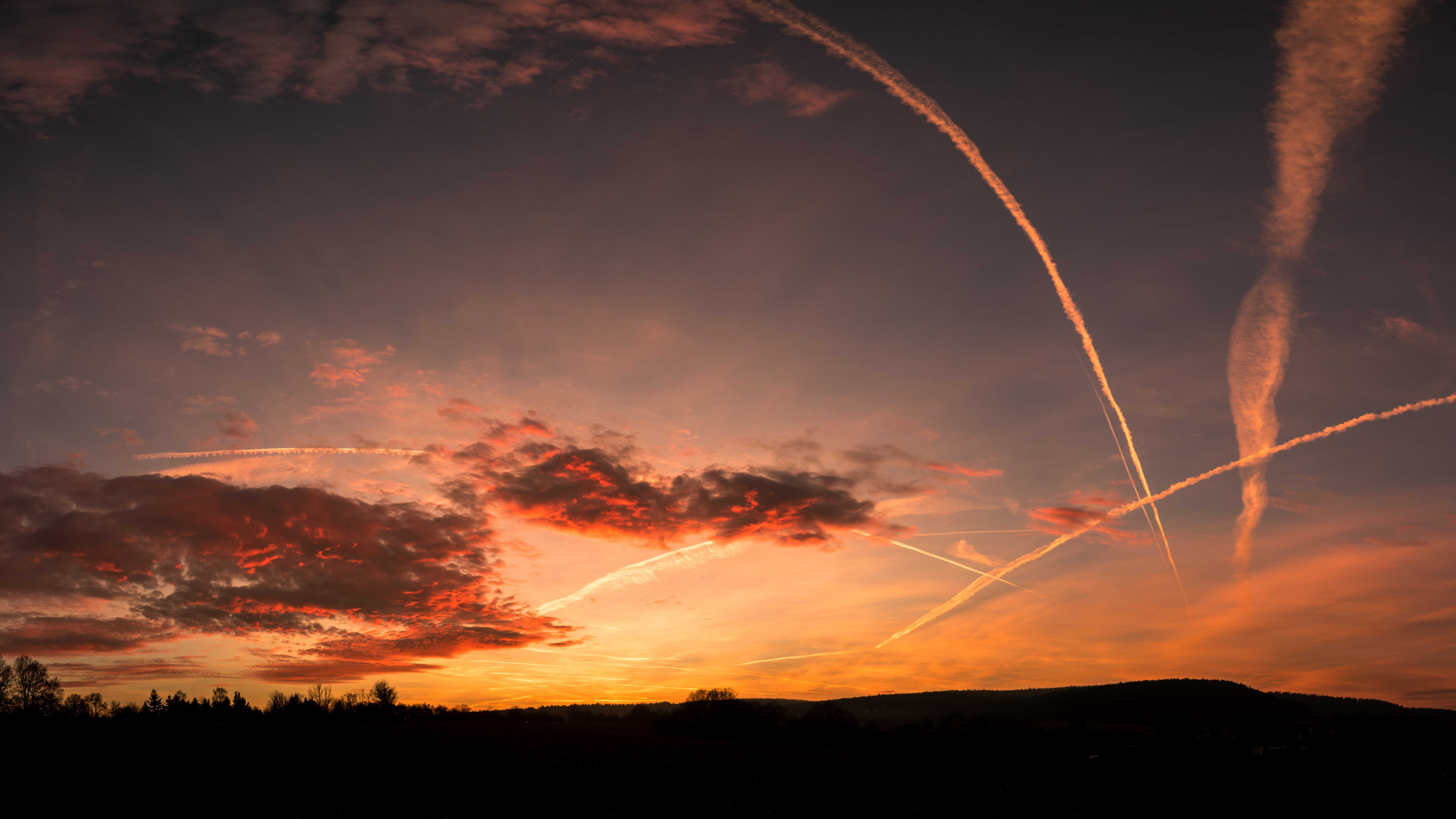 sky cloud afterglow sunset uhd evening dusk 2k 4k 5k 8k