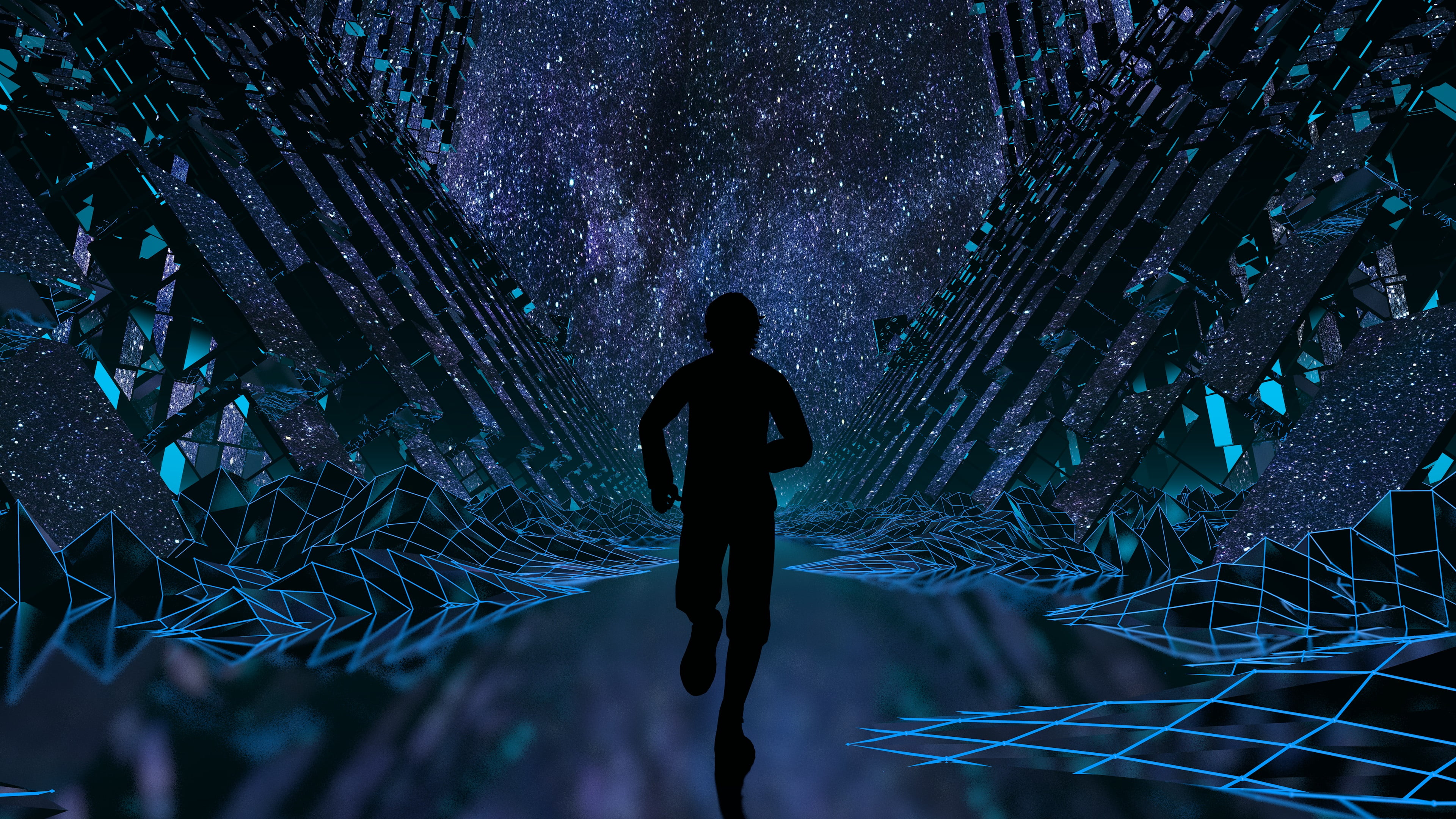 vaporwave cyberpunk Synth synthwave palm trees OutRun 2k 4k